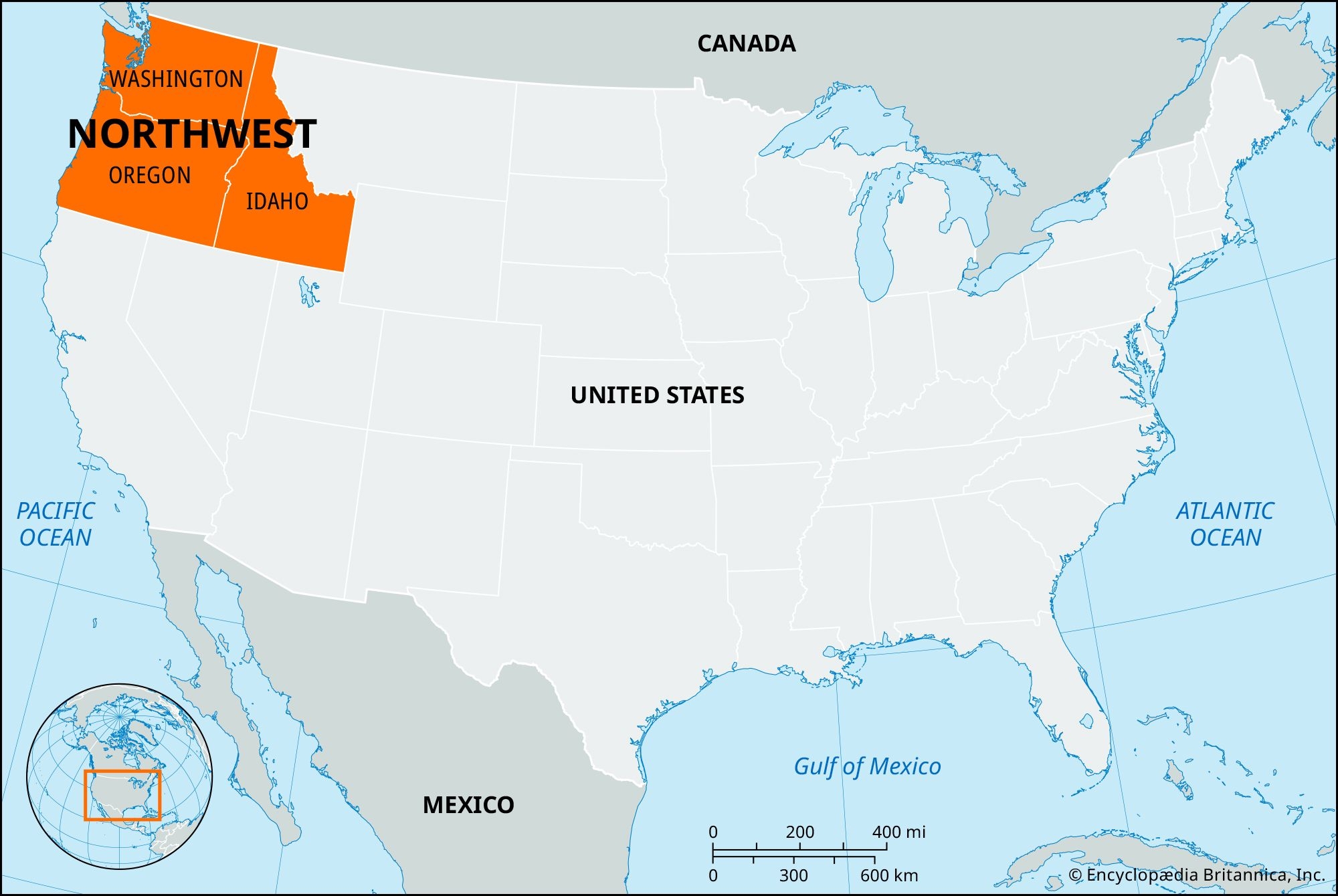Northwest United States Map Climate History Britannica