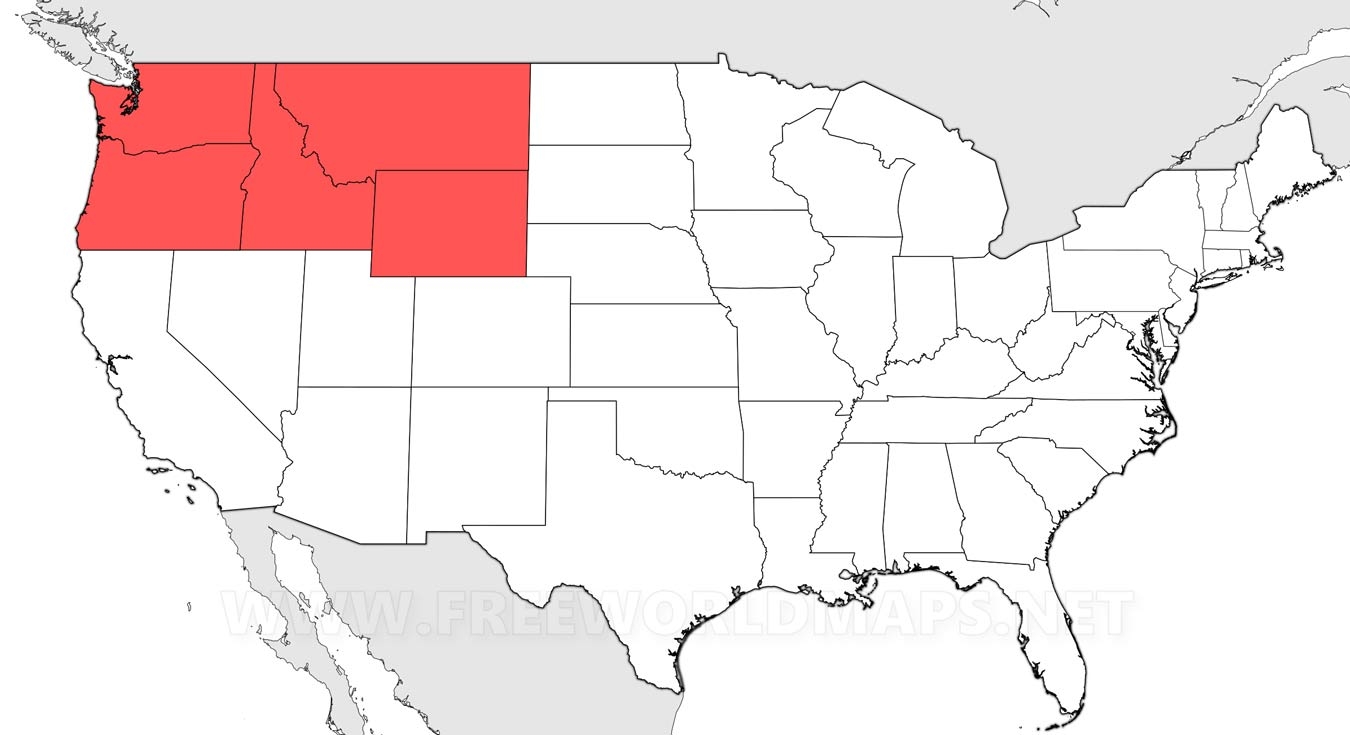 Northwestern US Maps