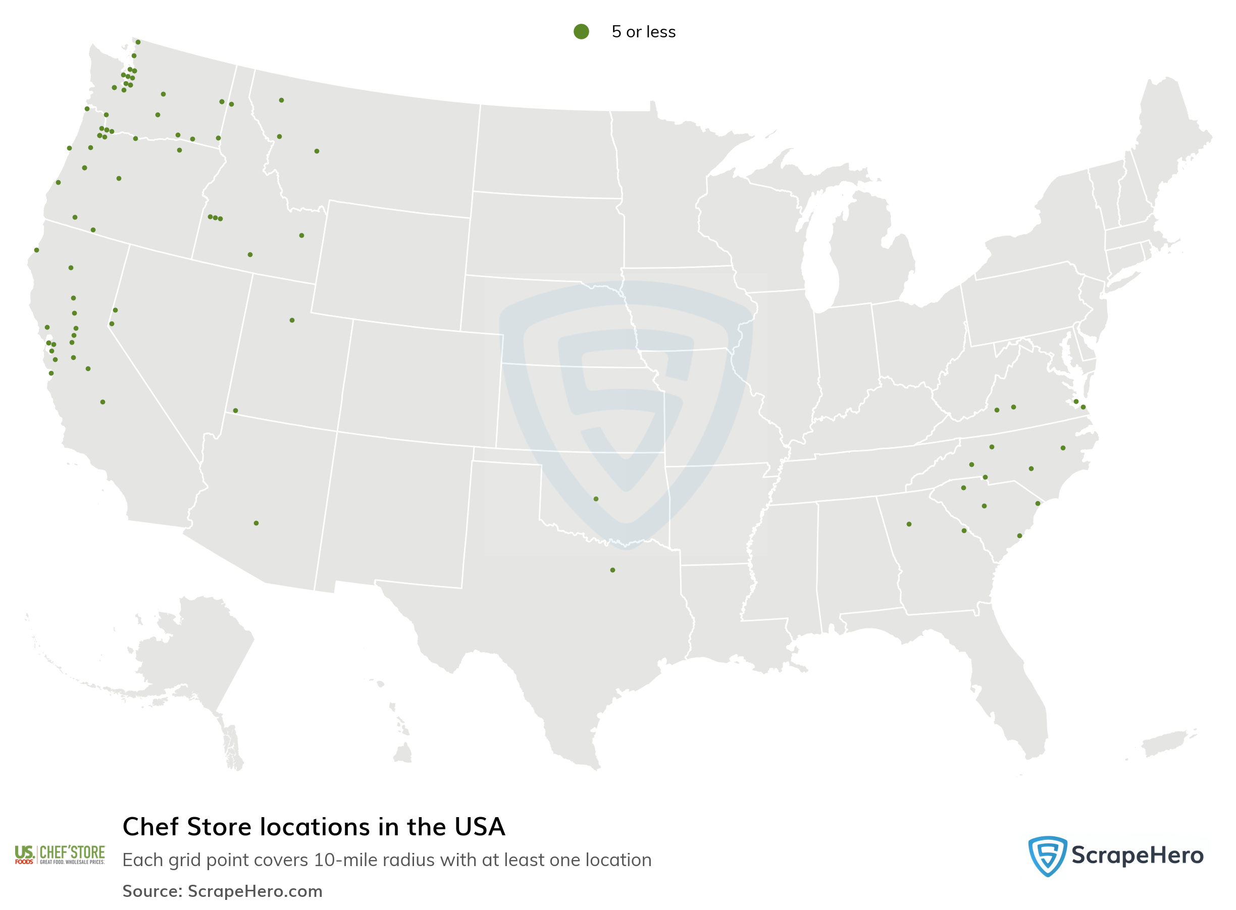Number Of Chef Store Locations In The USA In 2025 ScrapeHero