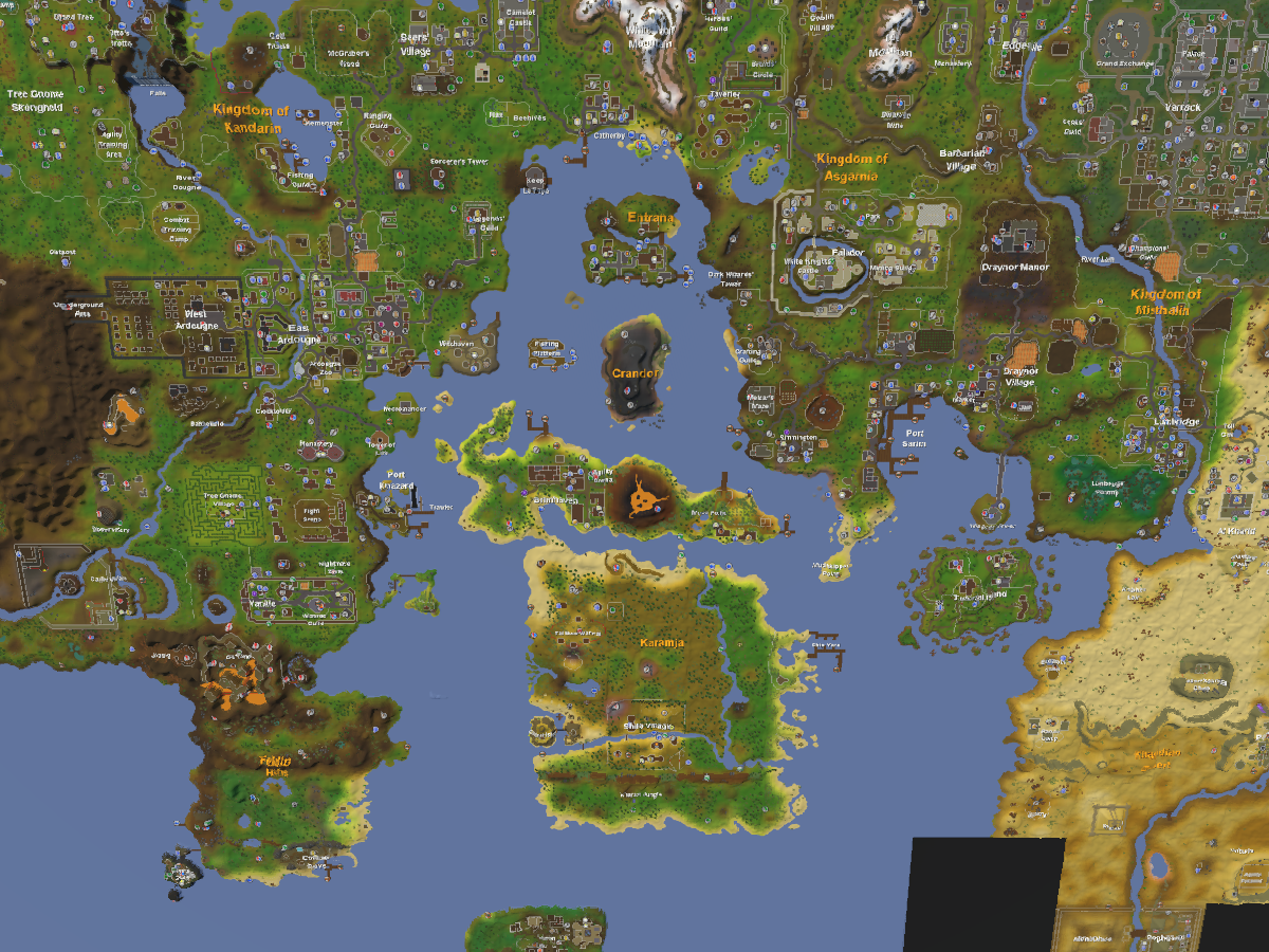 Old School Runescape Map VRChat World By Ashei On VRC List