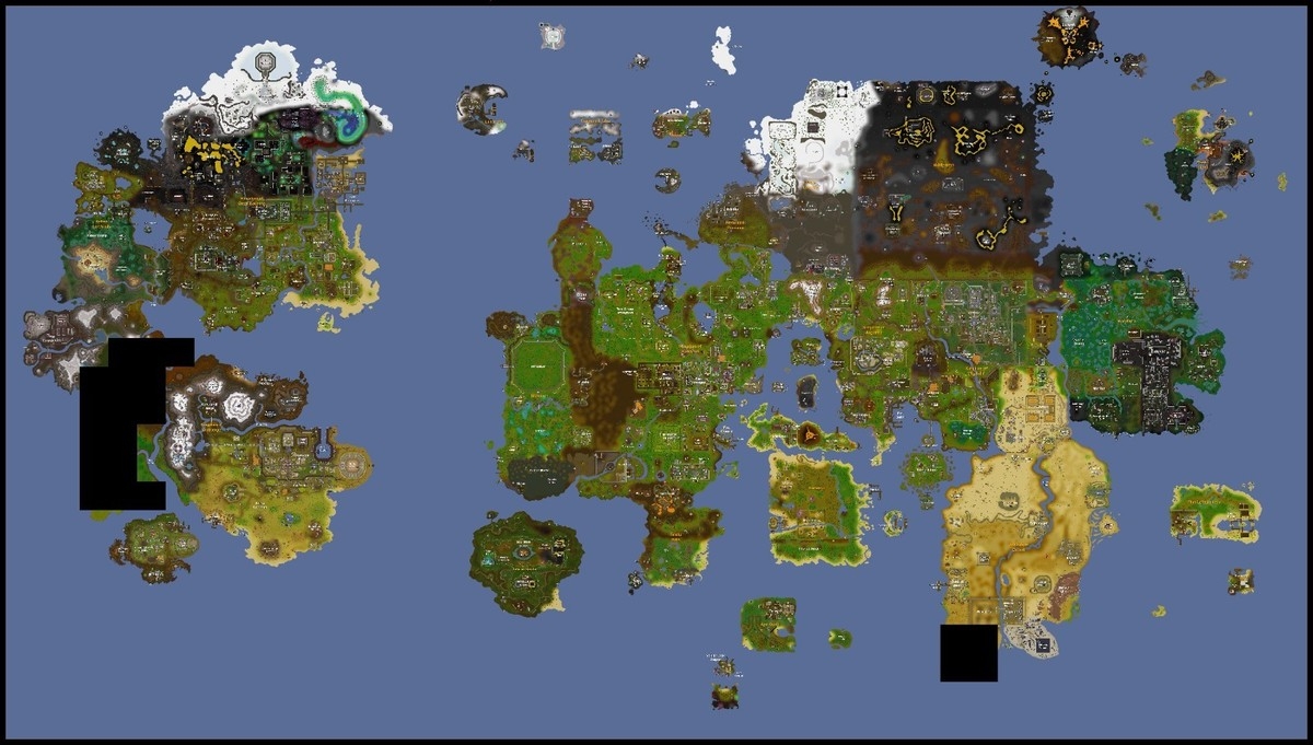 Oldschool Runescape World Map Wall Art Runescape Poster Prints Jagex Gamer EBay