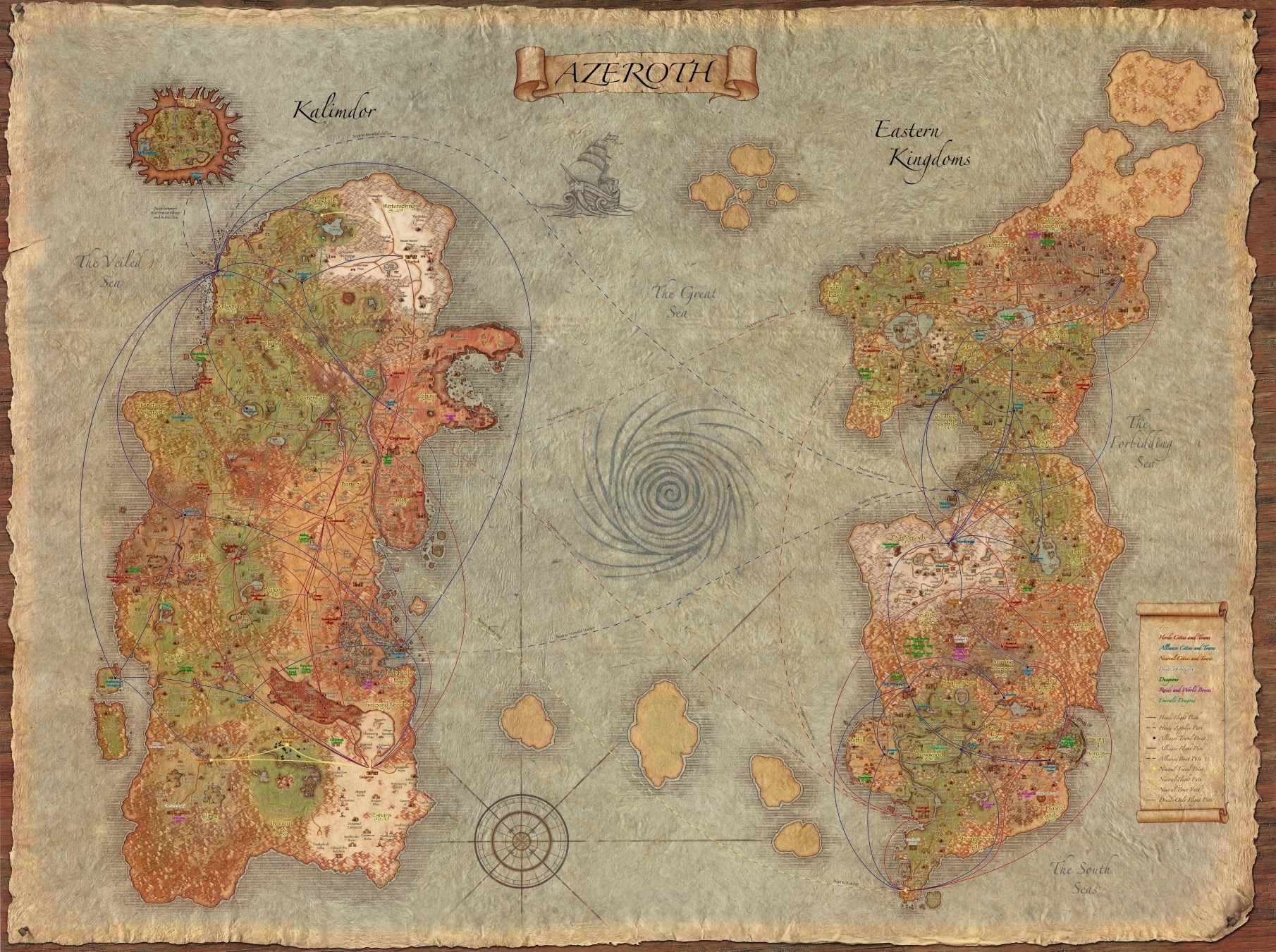 One Map To Rule Them All Classic Azeroth Detailed Map Edit By Rhianolord Wowhead News