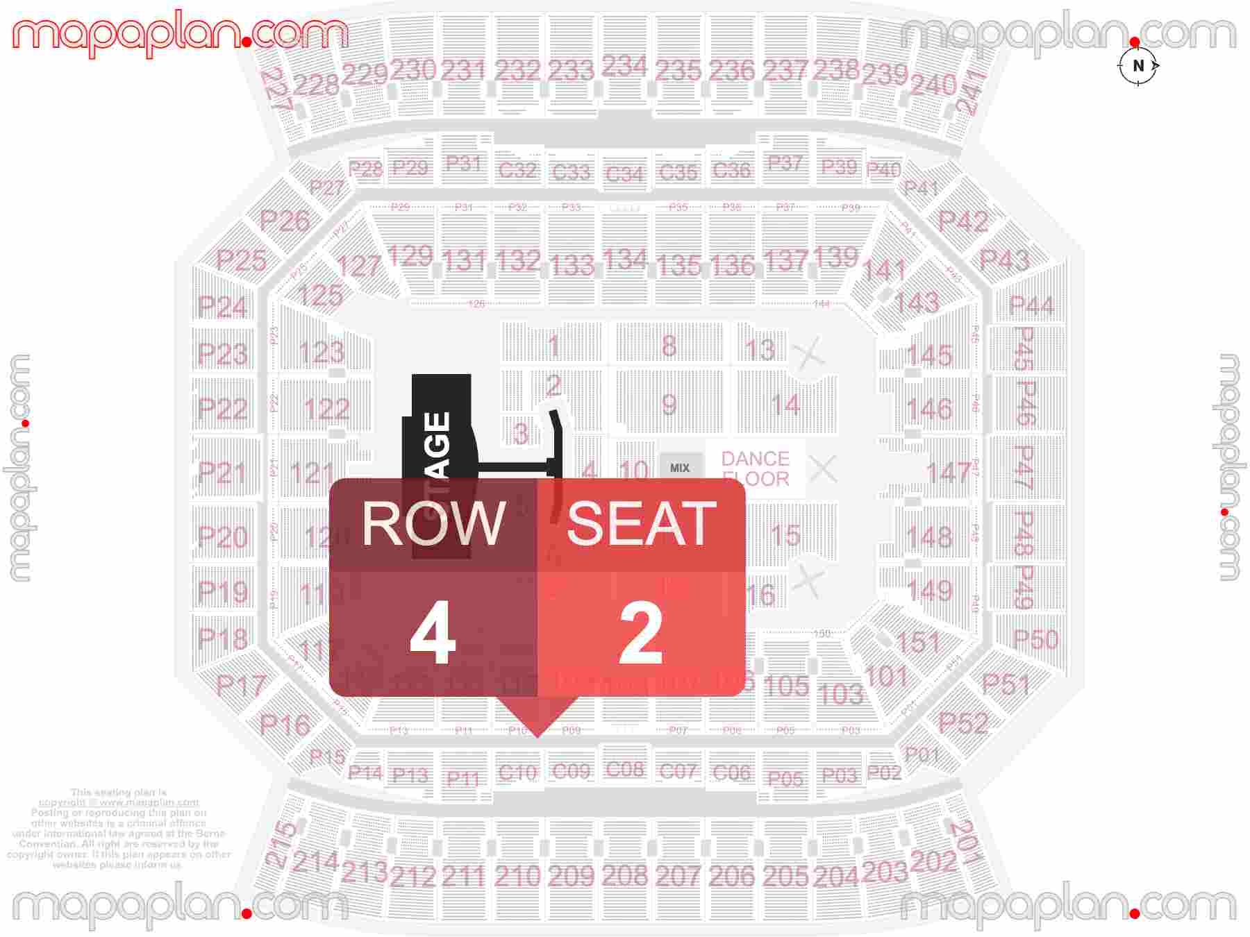 camping world stadium seating map