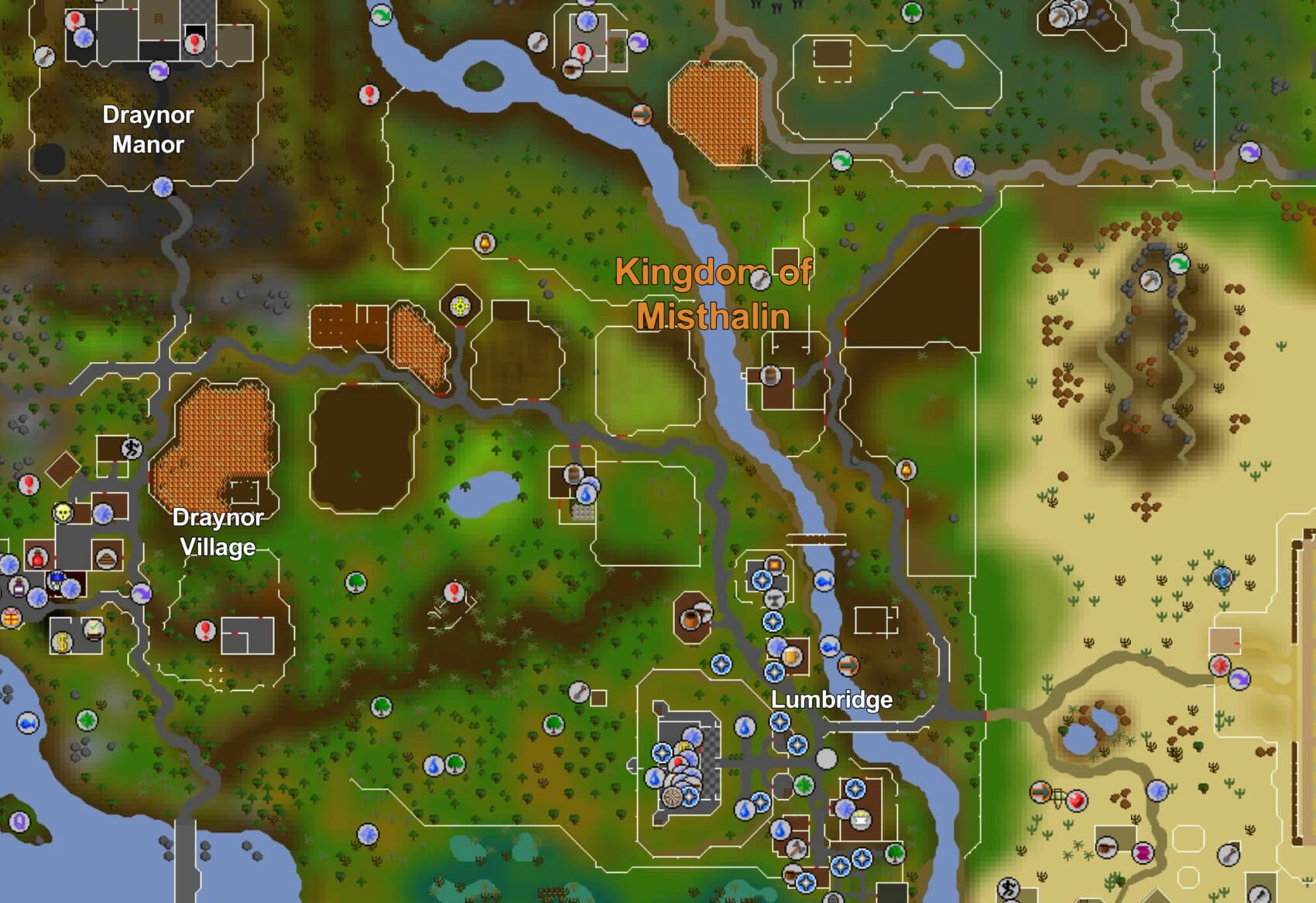 OS Runescape Interactive Map Map Genie