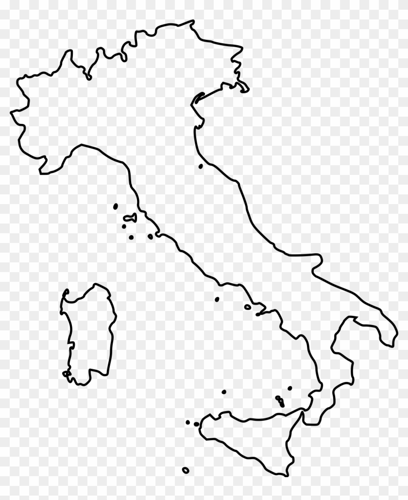 Outline Map Of Italy Printable Free Printable Coloring Blank Map Of Italy Free Transparent PNG Clipart Images Download