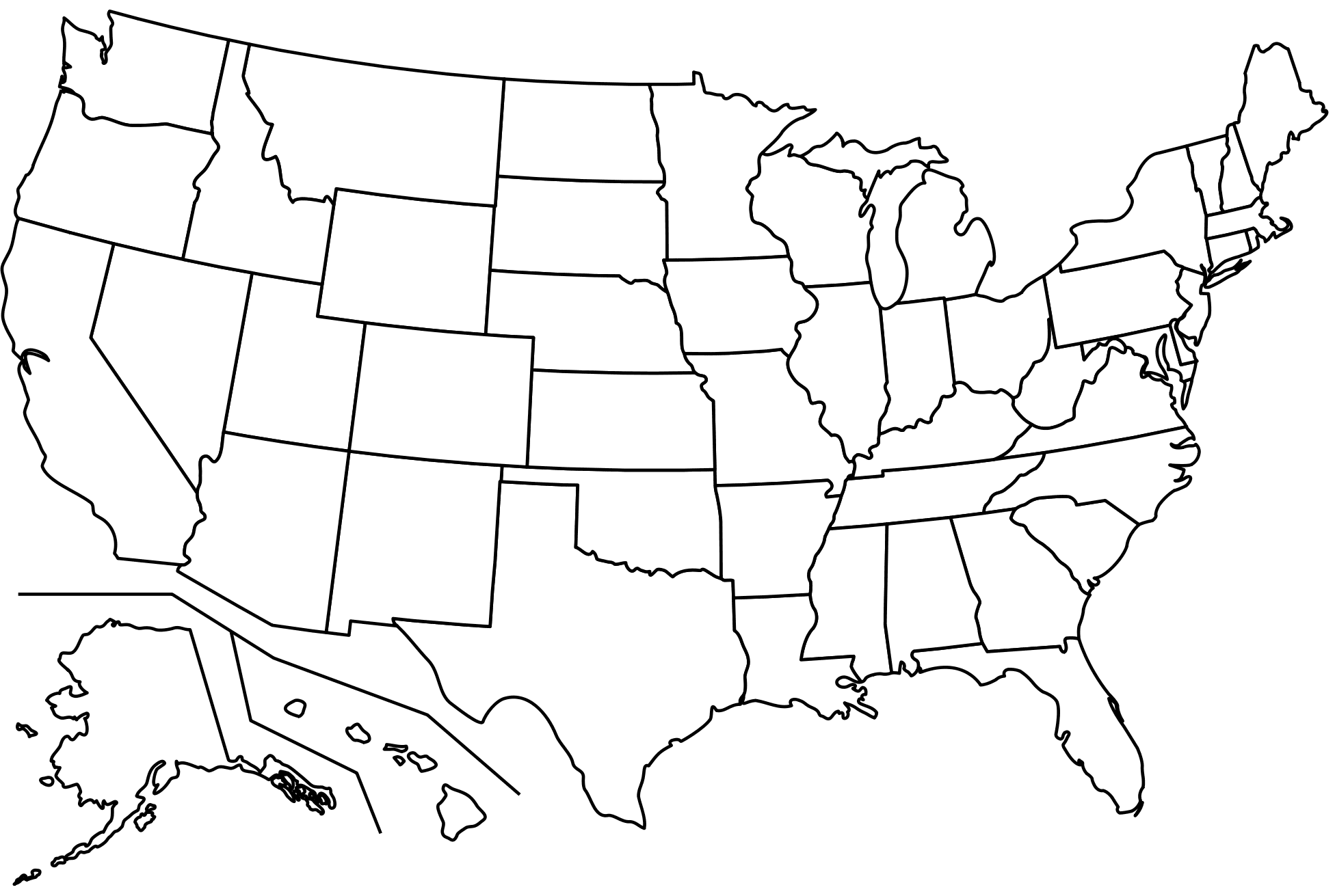 map of united states coloring sheet