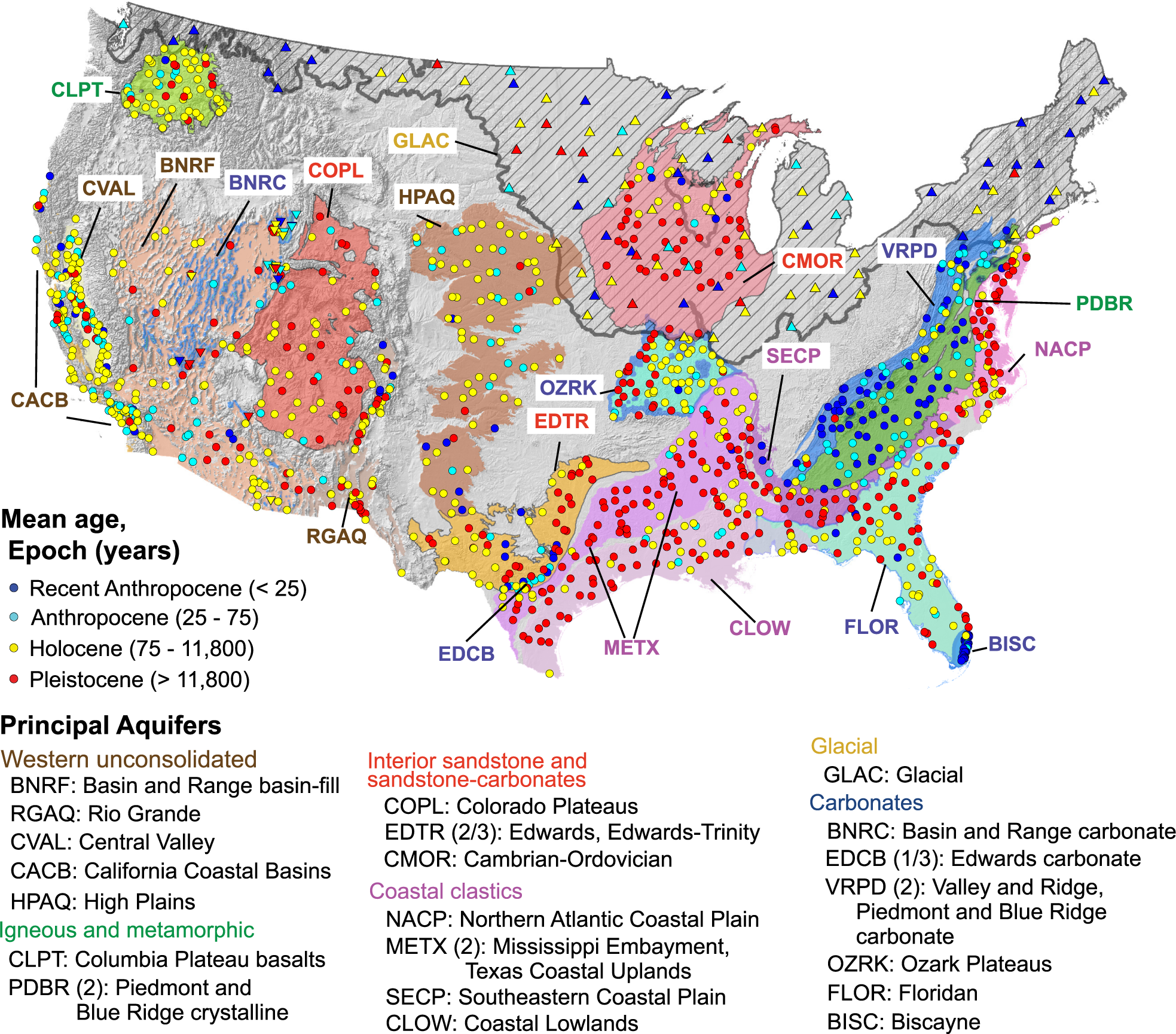 Over A Third Of Groundwater In USA Public supply Aquifers Is Anthropocene age And Susceptible To Surface Contamination Communications Earth Environment
