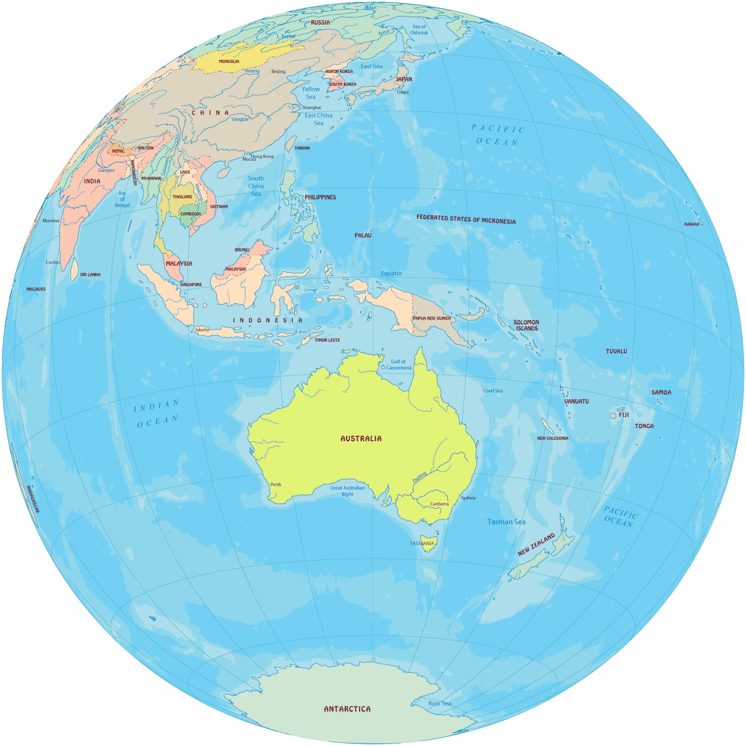 Pacific Islands Maps Australia New Zealand Pacific Islands Maps Australia New Zealand