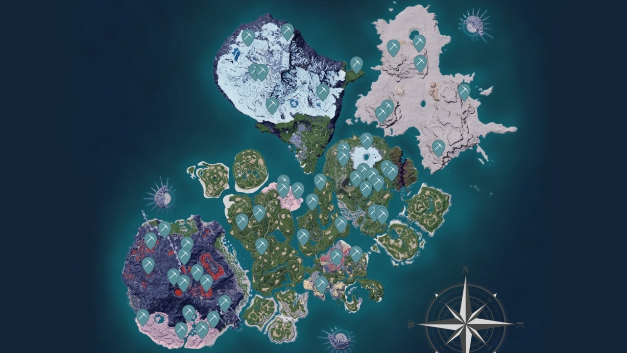 Palworld Interactive Map Is Live With Boss Locations Mining Sites Fast Travel Points And More IGN