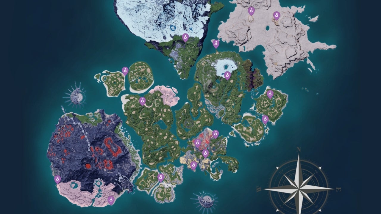 Palworld Interactive Map Is Live With Boss Locations Mining Sites Fast Travel Points And More IGN