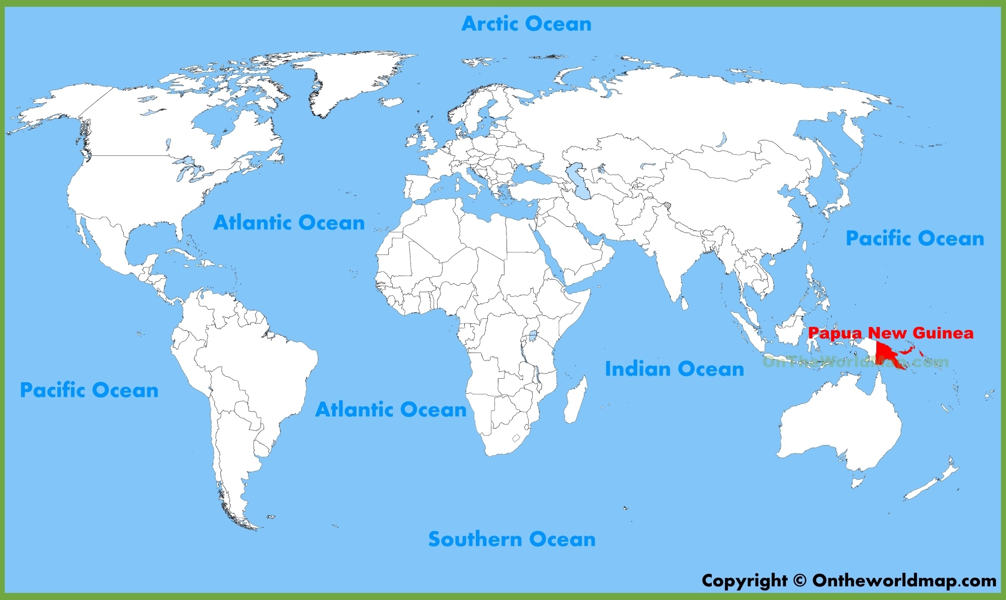 Papua New Guinea Location On The World Map Ontheworldmap