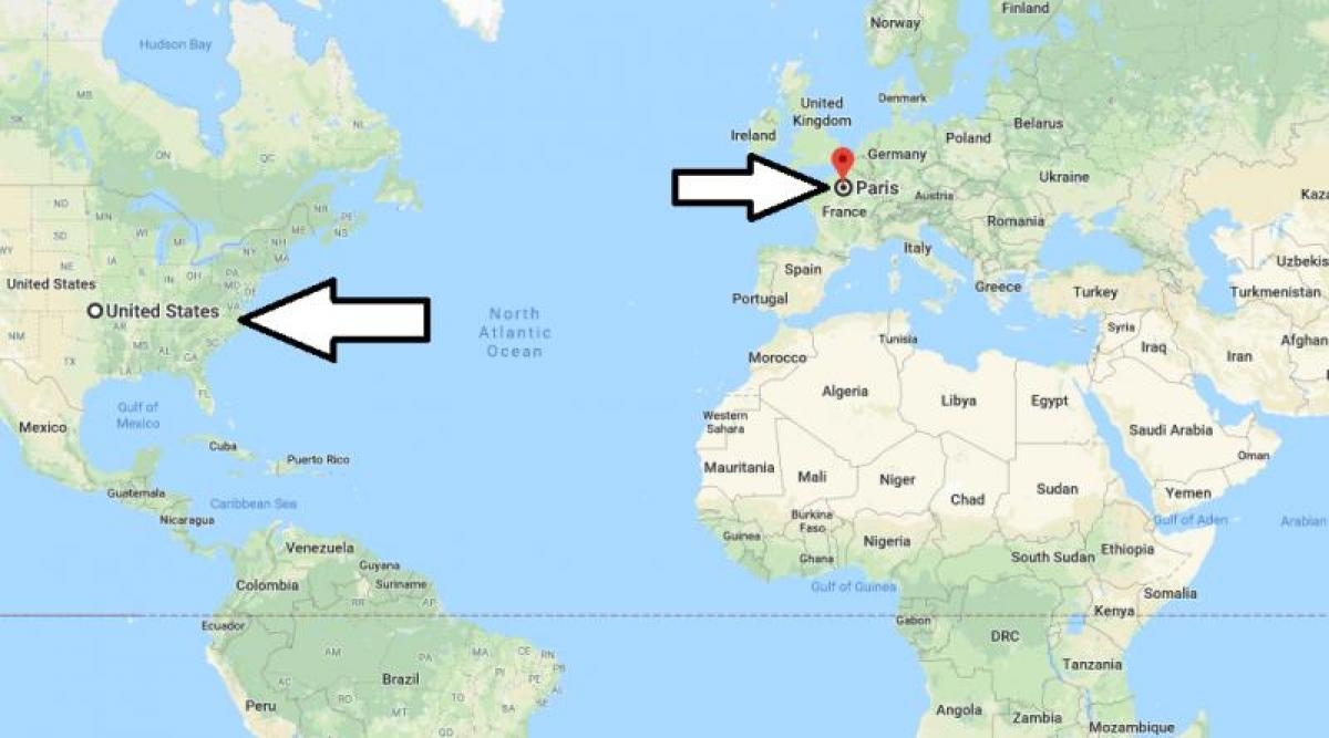 Paris On World Map Paris Location On World Map le de France France 