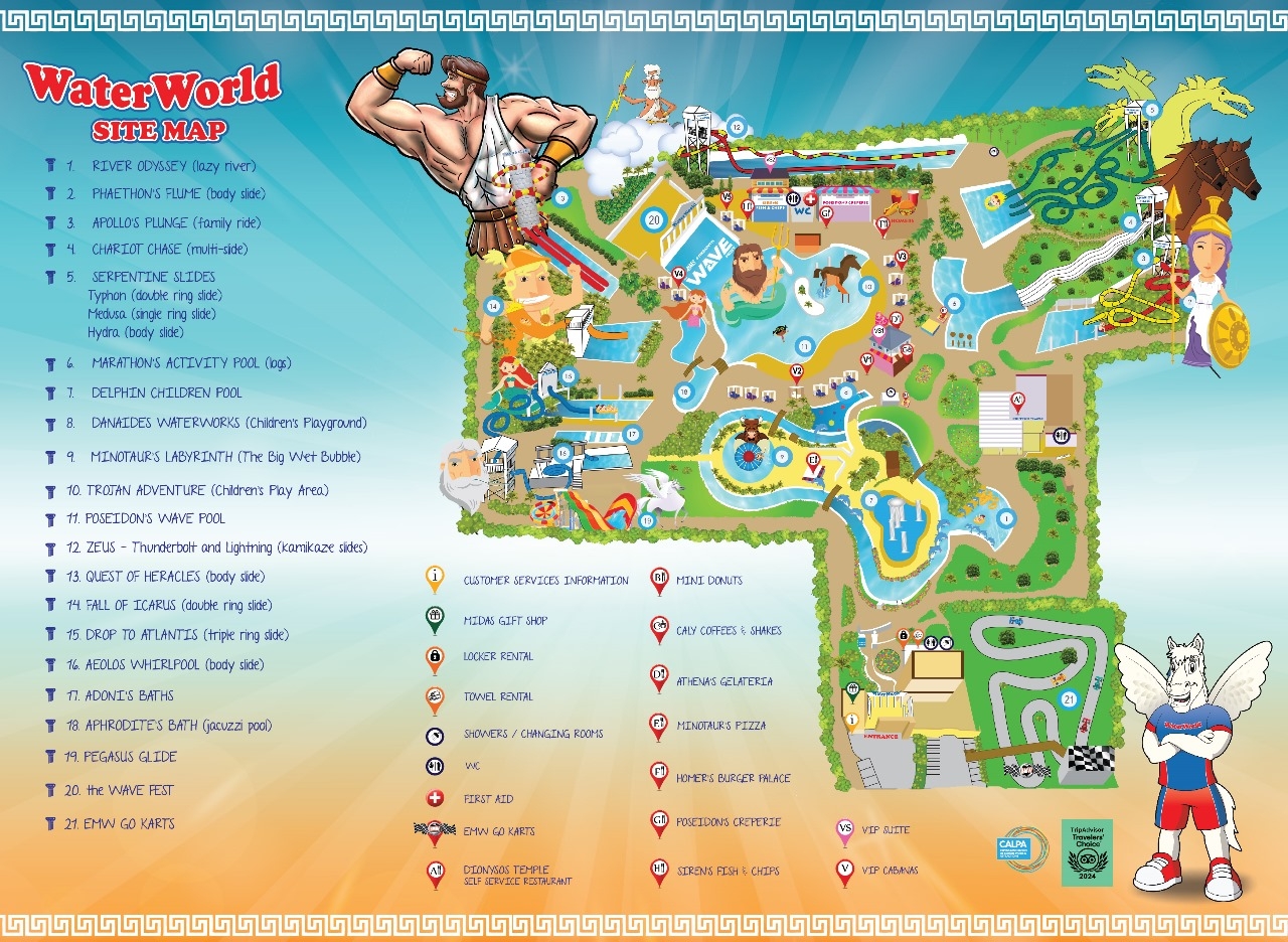 Park Map WaterWorld WaterPark Park Map WaterWorld WaterPark