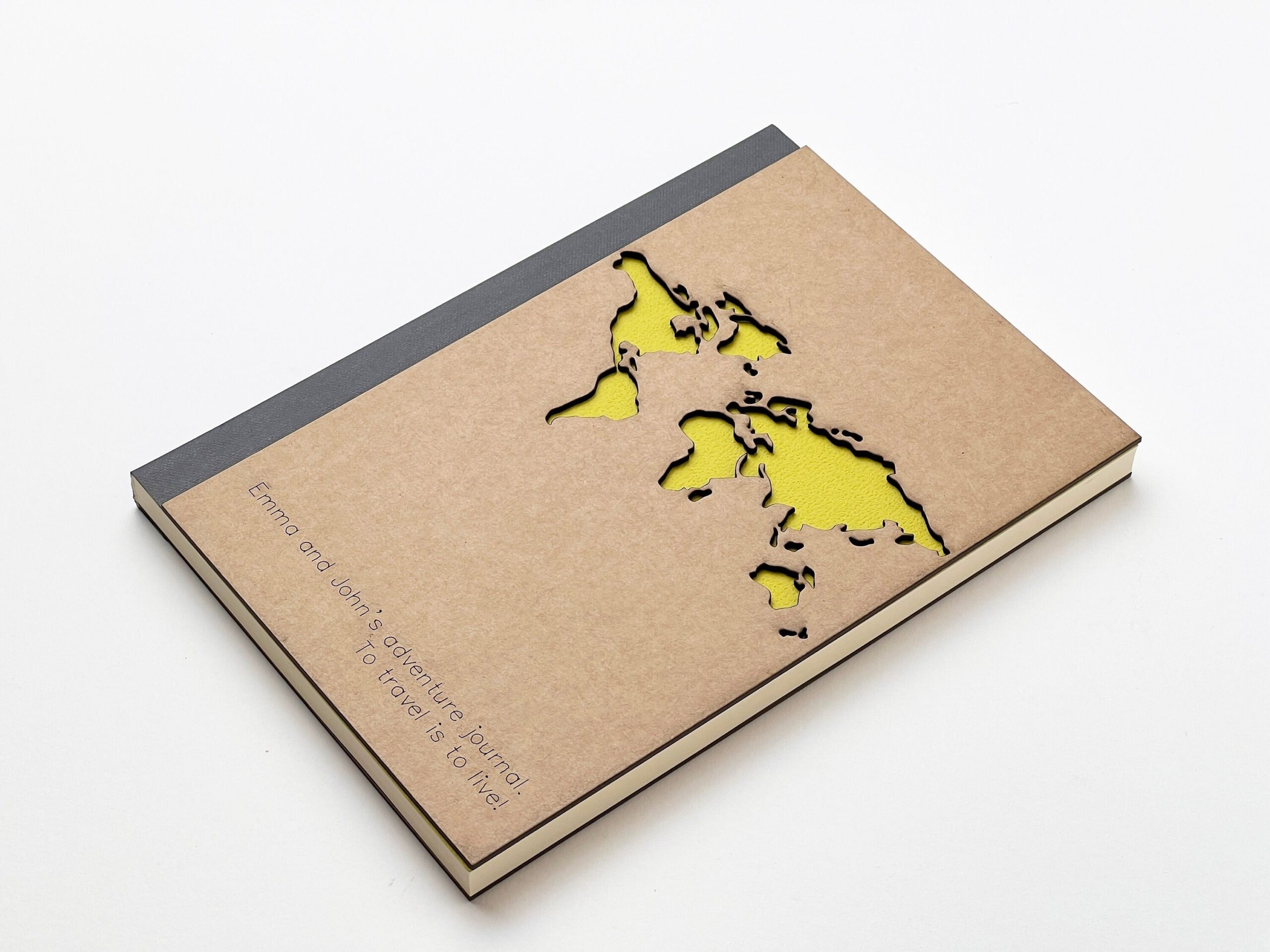 Personalised Travel Journal World Map Notebook Architect Designed Adventure Log A5 Handmade Diary Etsy