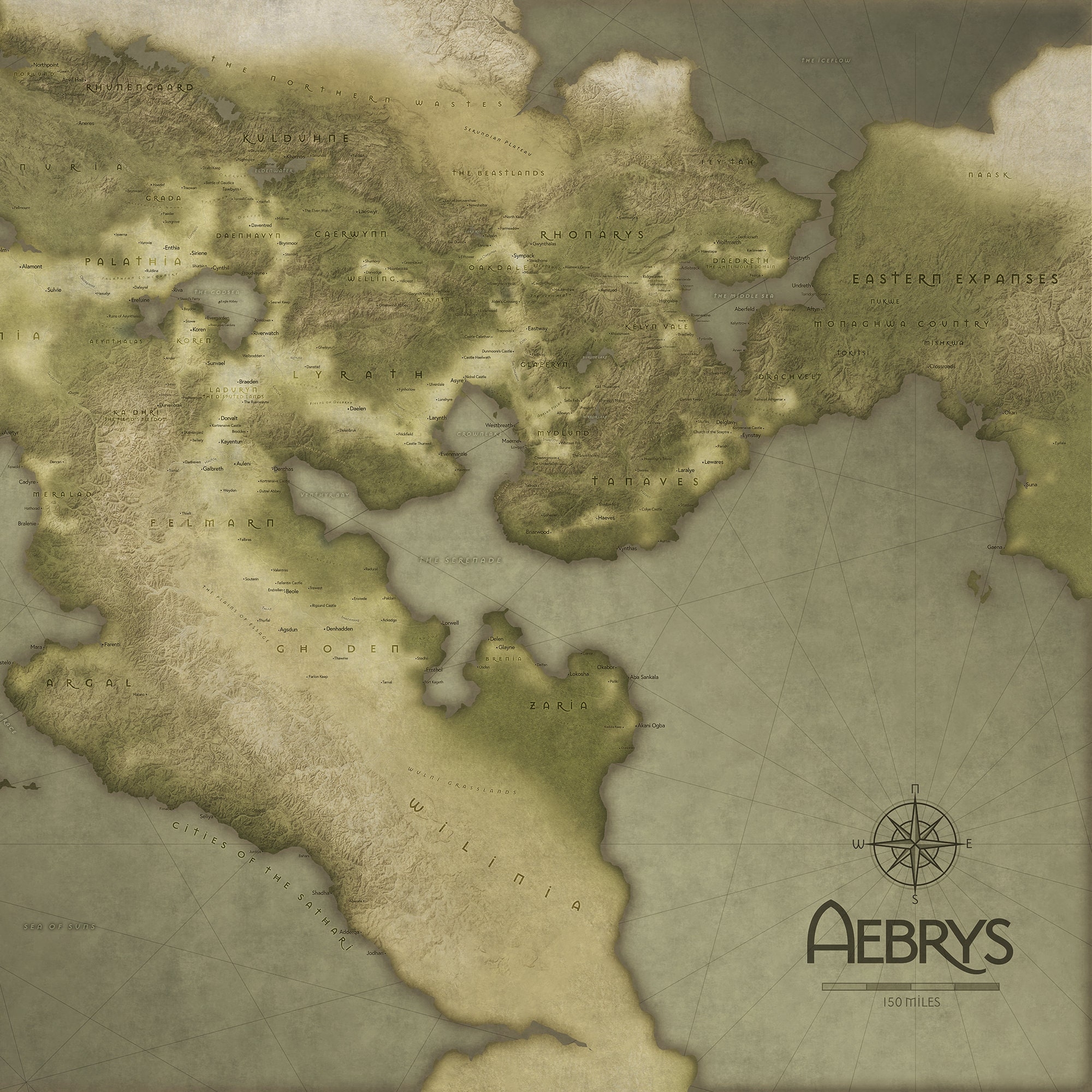 Personalized Digital Fantasy Map Etsy