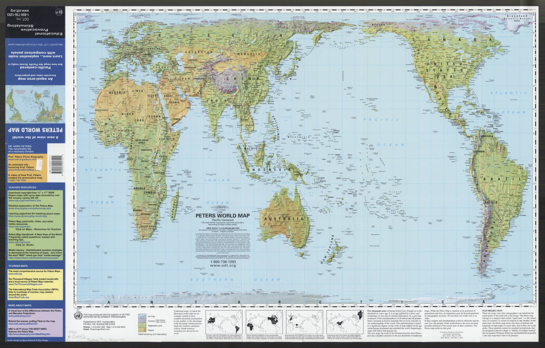 Peters World Map Pacific Centered Arno Peters American Geographical Society Library Digital Map Collection UWM Libraries Digital Collections