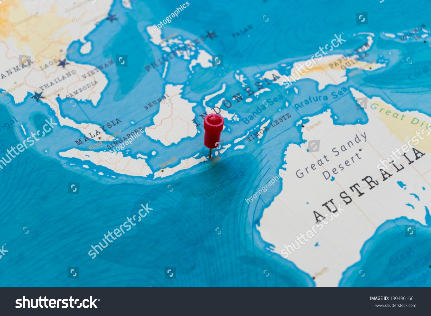 bali indonesia on world map