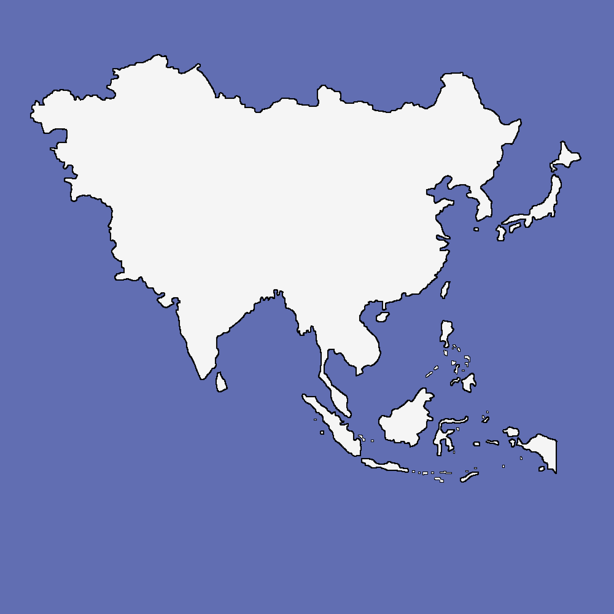 Pixilart Blank Map Of Asia Base By Pyrobyte