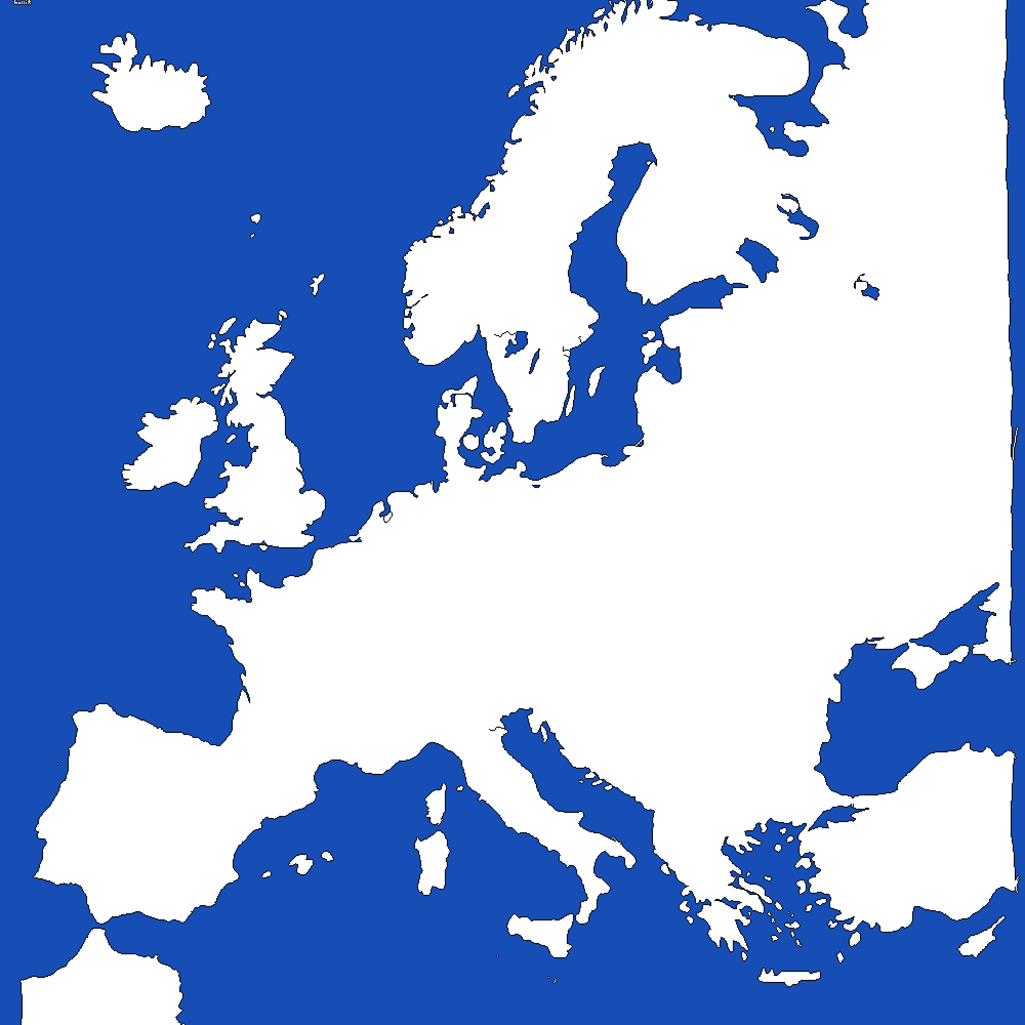 Pixilart Blank Map Of Europe base By Hollihollz