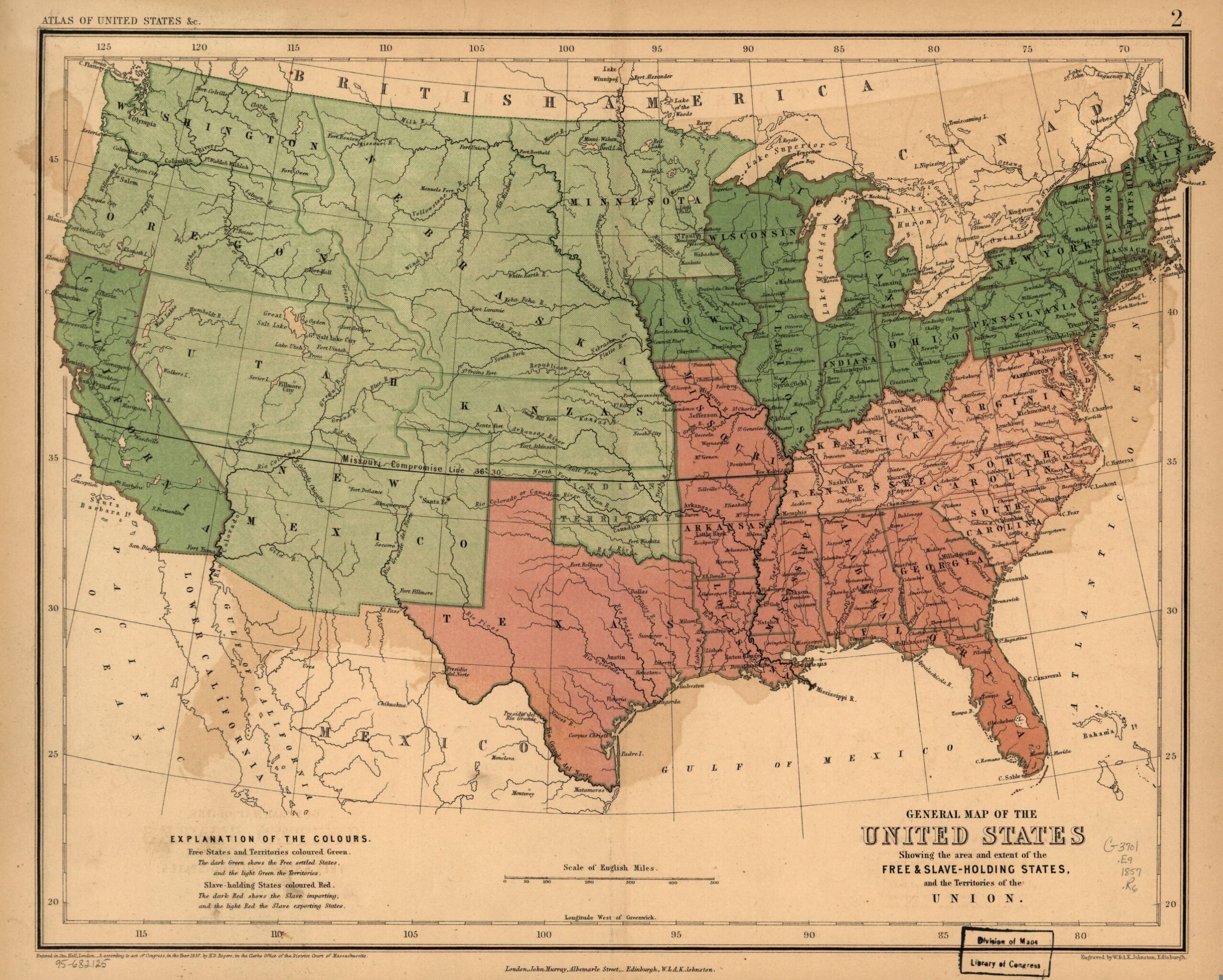 Places In American Civil War History Maps Depicting Prologue To War And Secession March 1861 Worlds Revealed