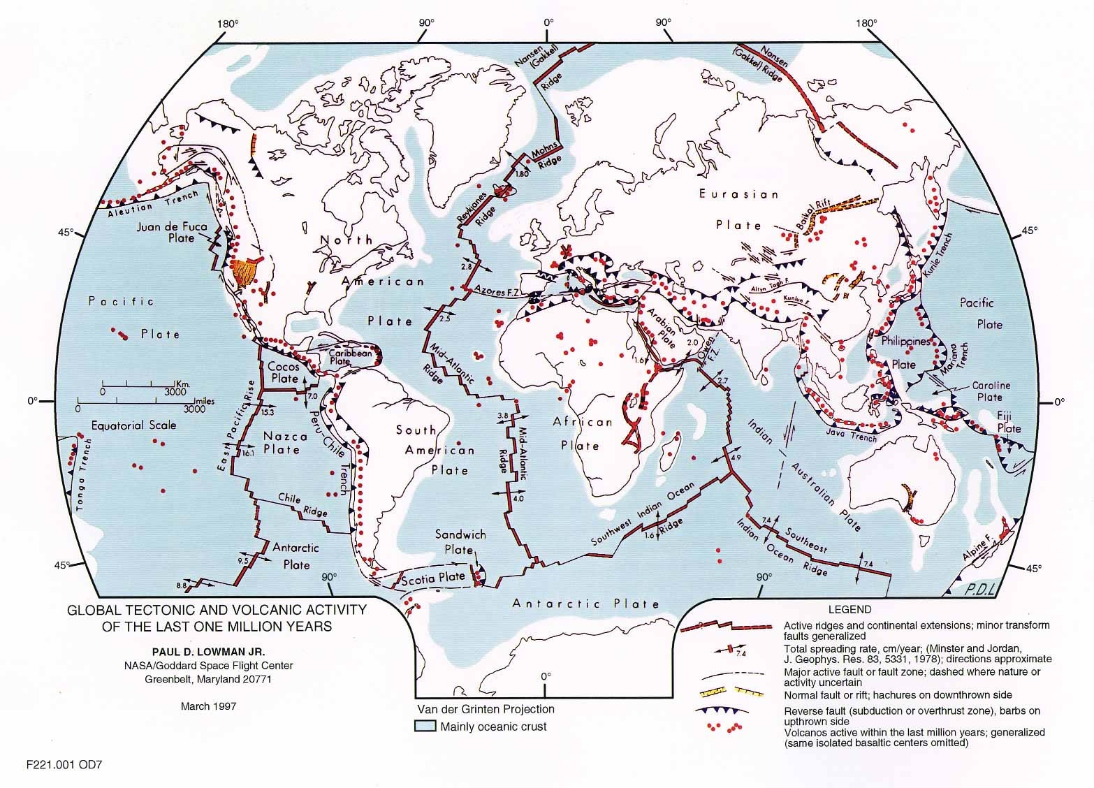 Plate Tectonics Map Plate Boundary Map