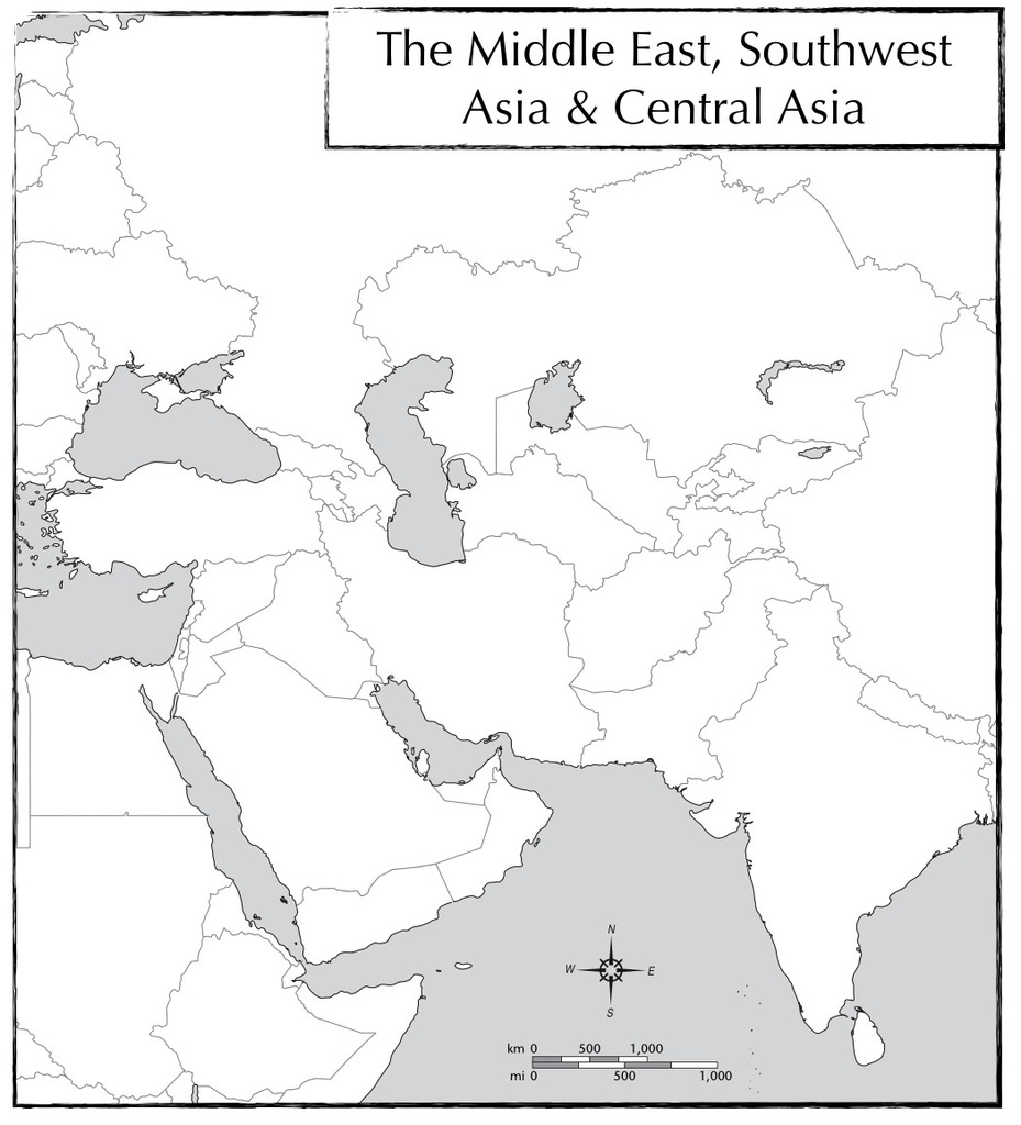 Political Map Central And Southwest Asia Diagram Quizlet