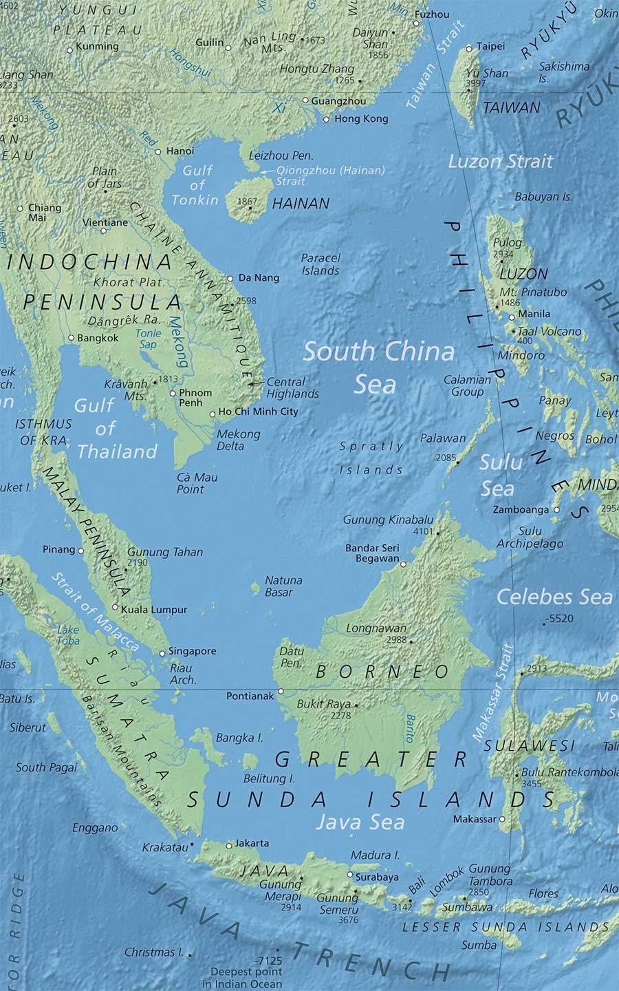 Political Map Of The South China Sea Nations Online Project Political Map Of The South China Sea Nations Online Project