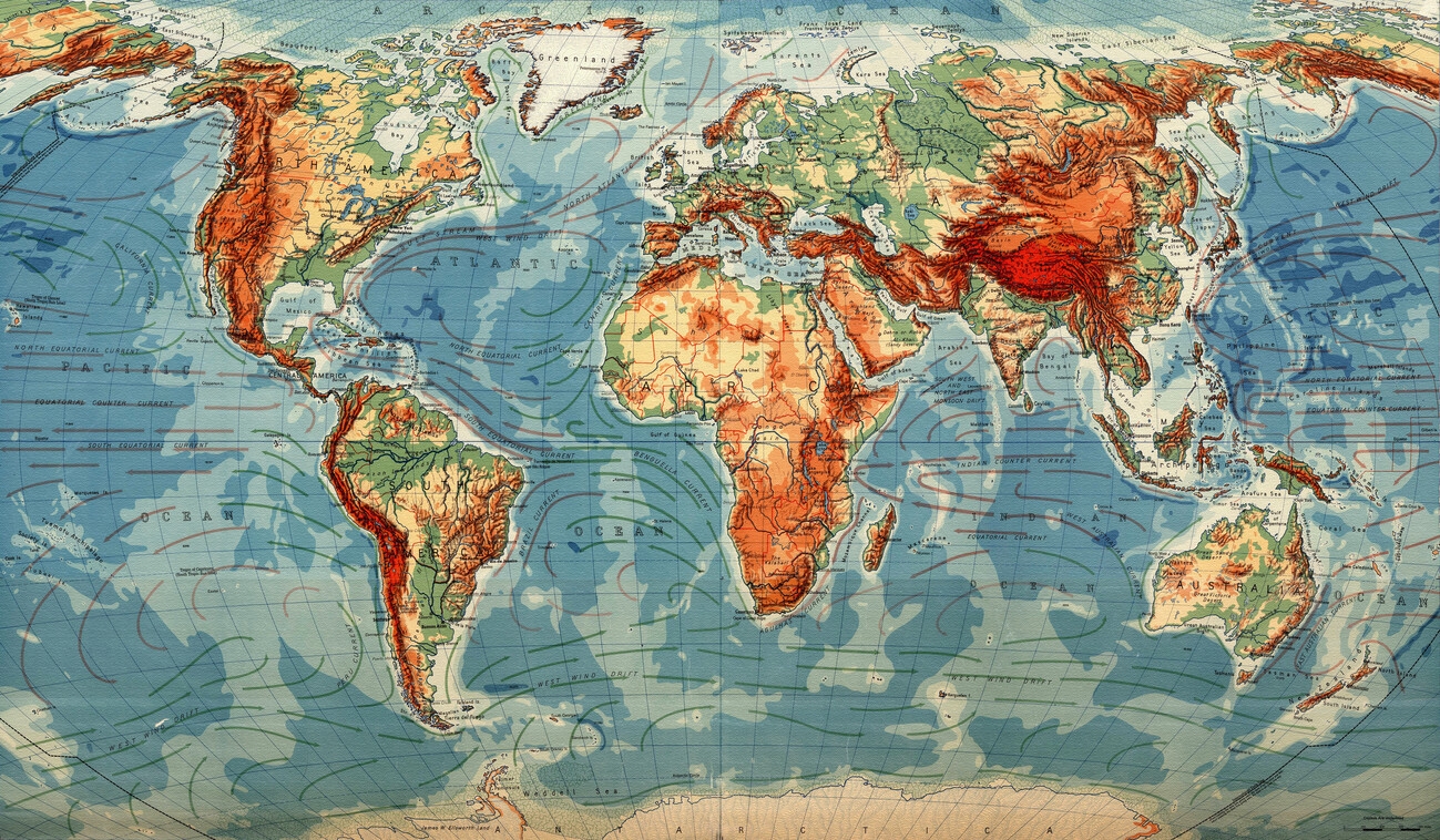 Poster Old Map Of The World Vintage Atlas 1950 Wall Art 3 1 FREE Abposters Poster Old Map Of The World Vintage Atlas 1950 Wall Art 3 1 FREE Abposters