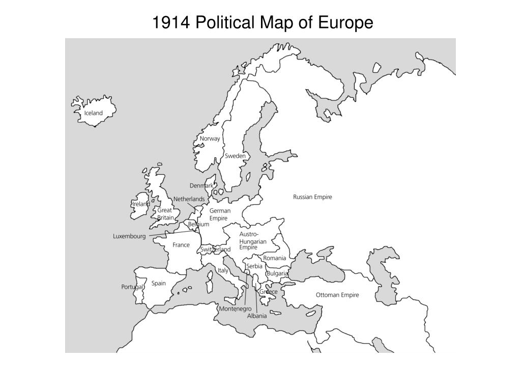 PPT 1914 Political Map Of Europe PowerPoint Presentation Free Download ID 746972