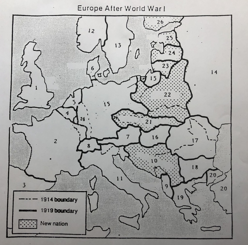 europe pre world war 2 map