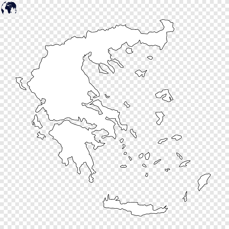 blank map of greece