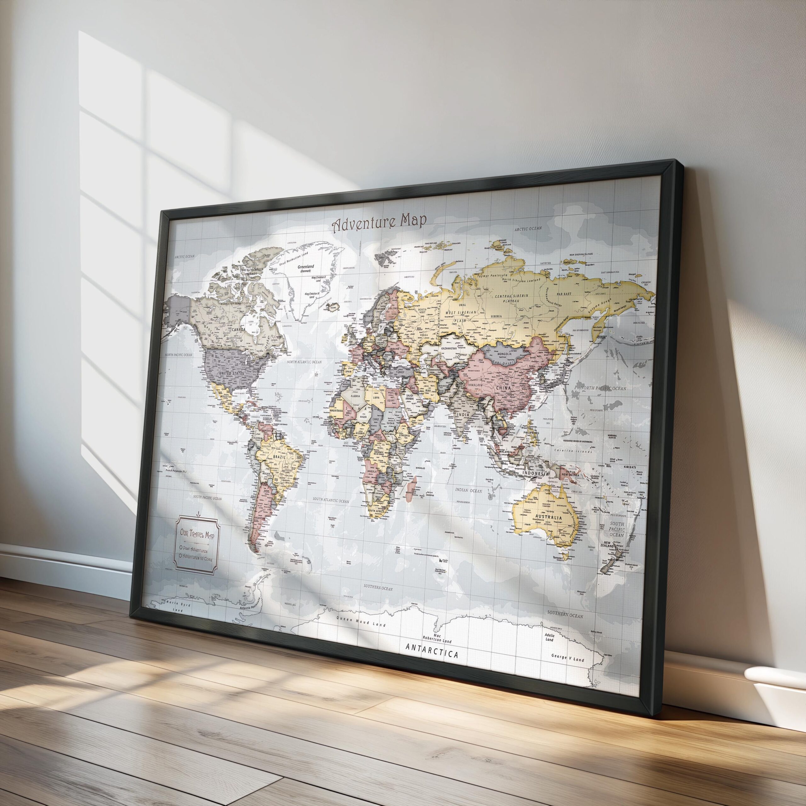 frame for world map