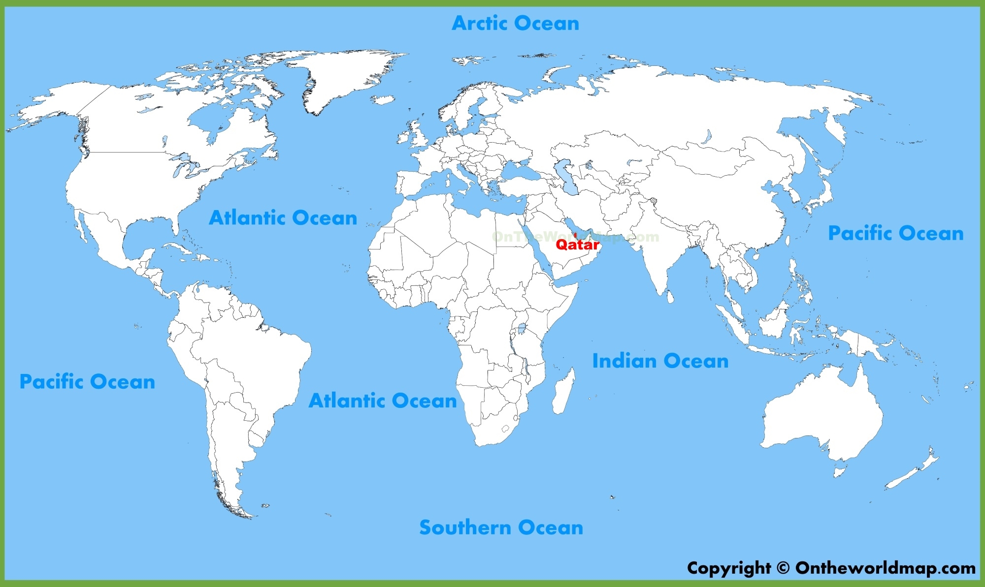 Qatar Location On The World Map Ontheworldmap