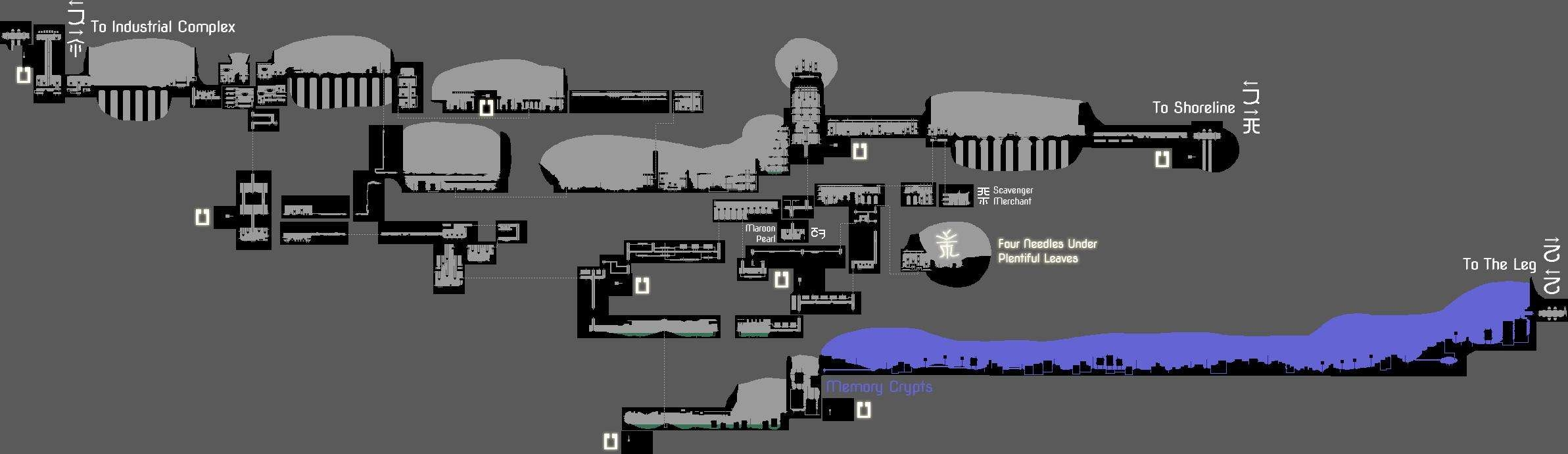 Rain World Detailed Region Maps