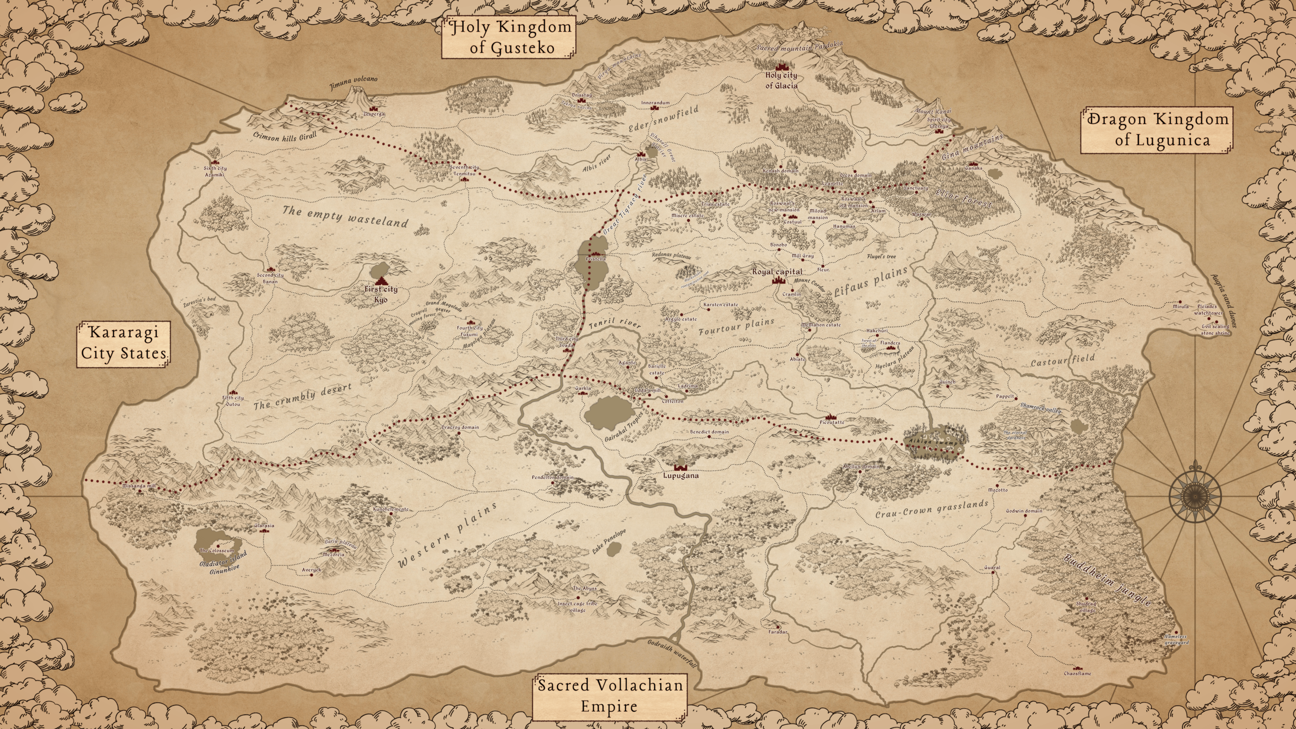 Re Zero World Map Witch Cult Translations