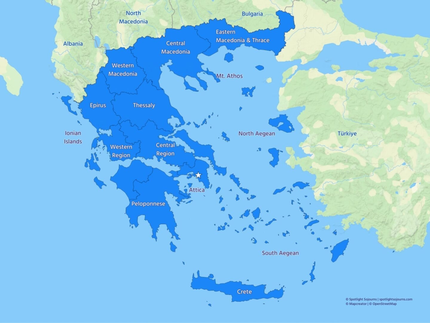 Regions Of Greece Maps And Overview Of All Regions In Greece