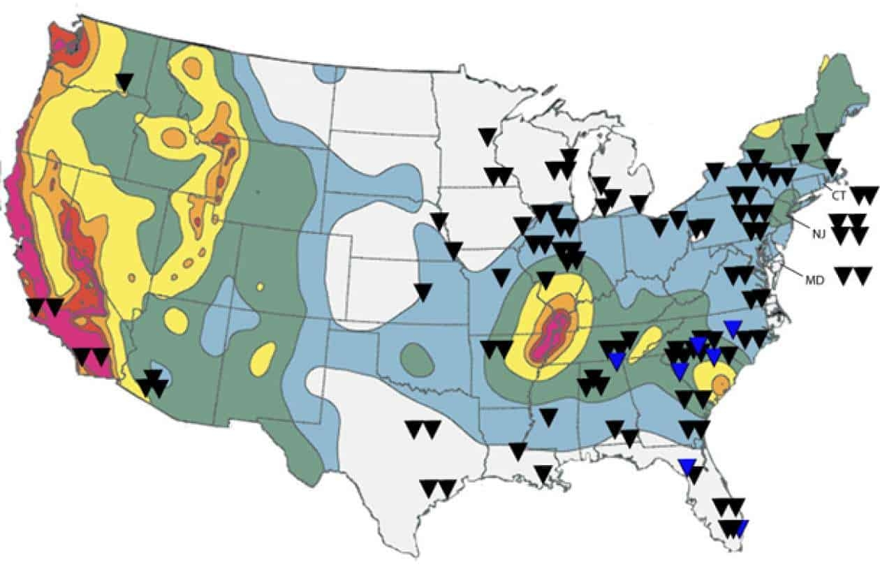 fault lines united states map