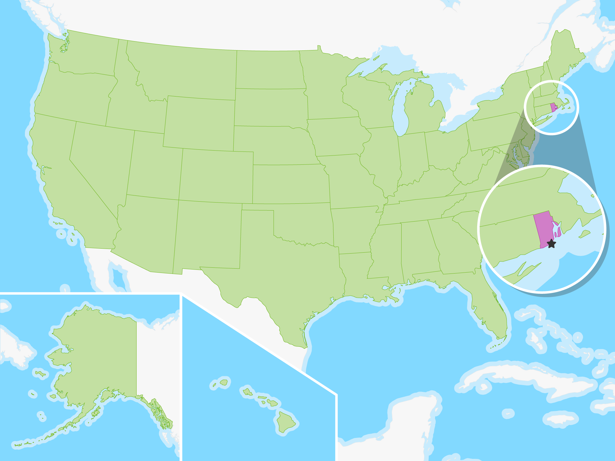 Rhode Island Free Study Maps