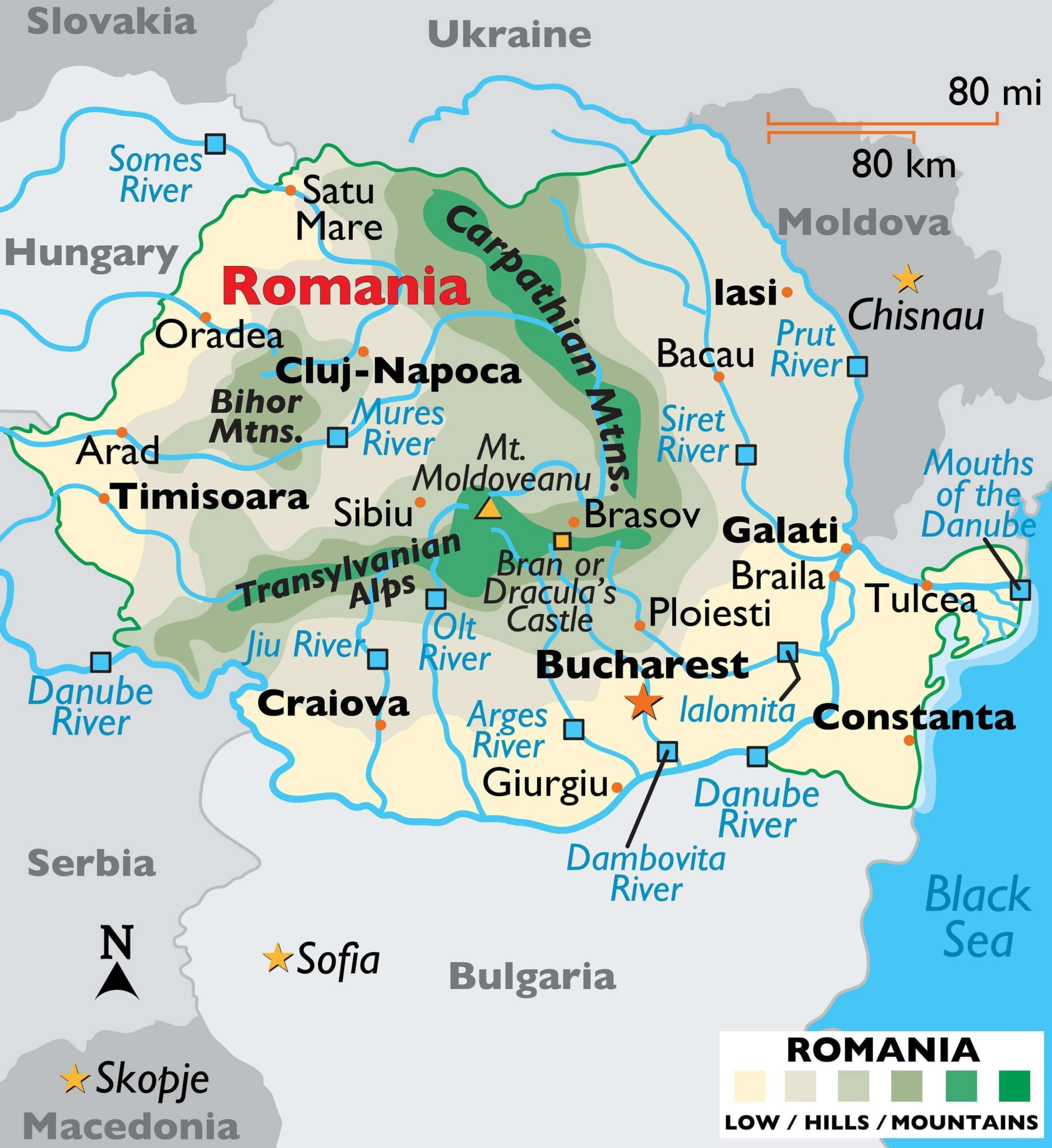 romania map of world romania map of world
