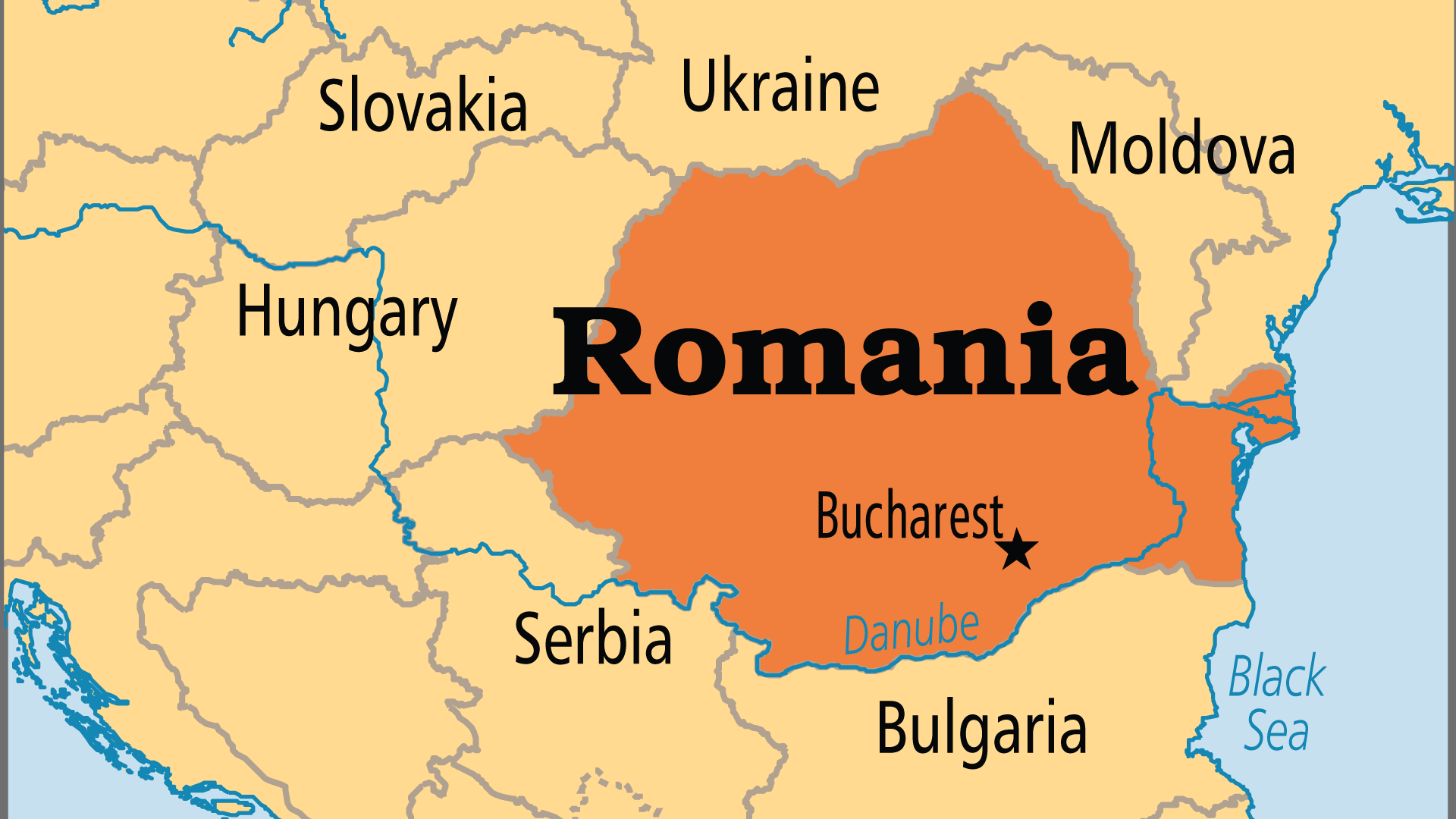 romania on world map romania on world map