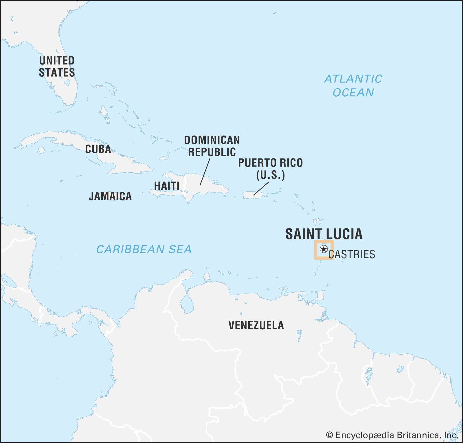 Saint Lucia History Geography Map Population Britannica