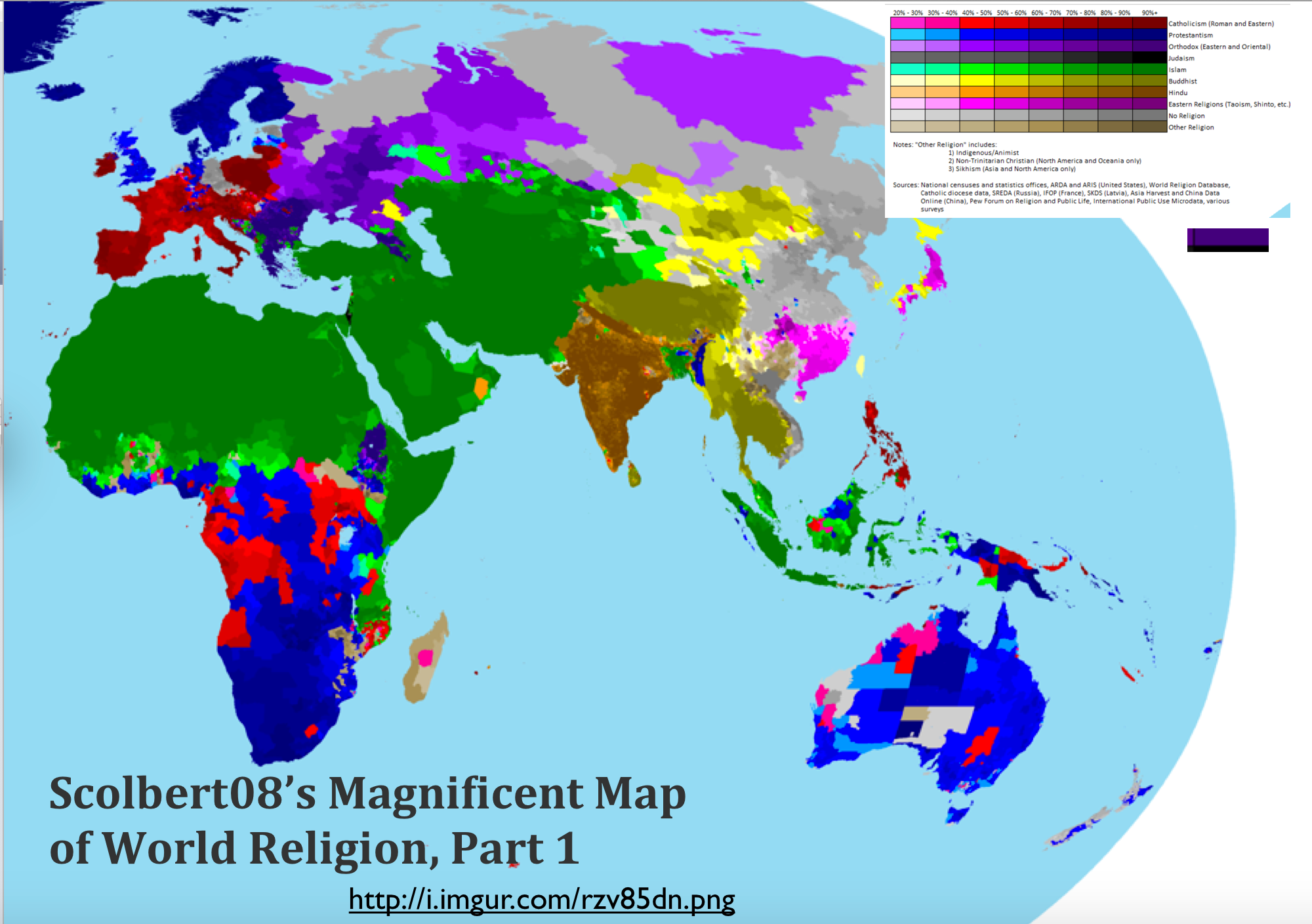 Scolbert08 s Magnificent Map Of World Religion Part 1 GeoCurrents Scolbert08 s Magnificent Map Of World Religion Part 1 GeoCurrents