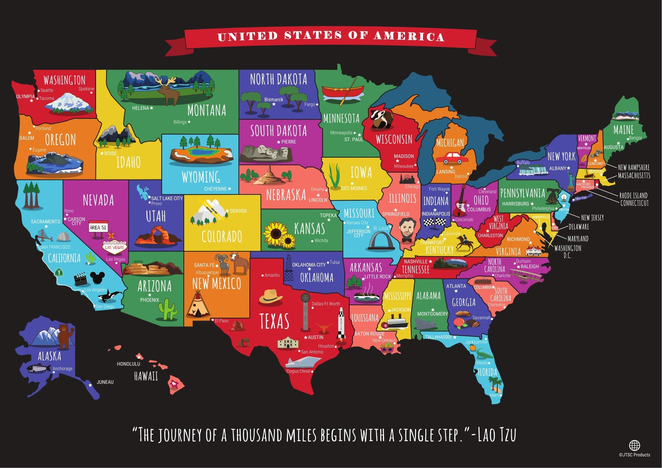 united states travel map
