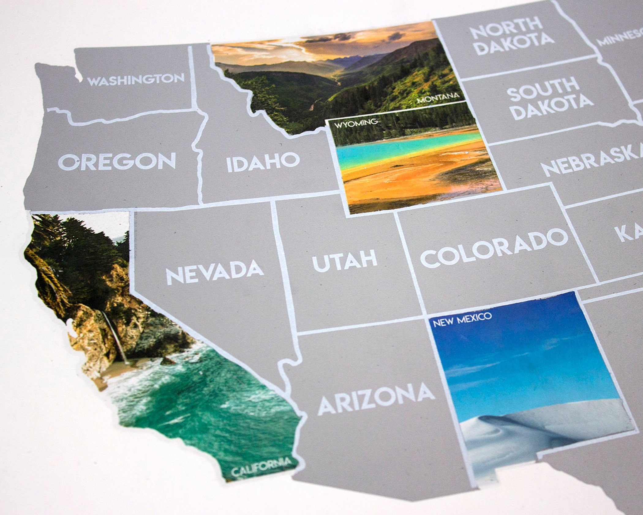 Scratch Off United States Map USA Travel Checklist Travel Map Travel Gift Wanderlust Etsy