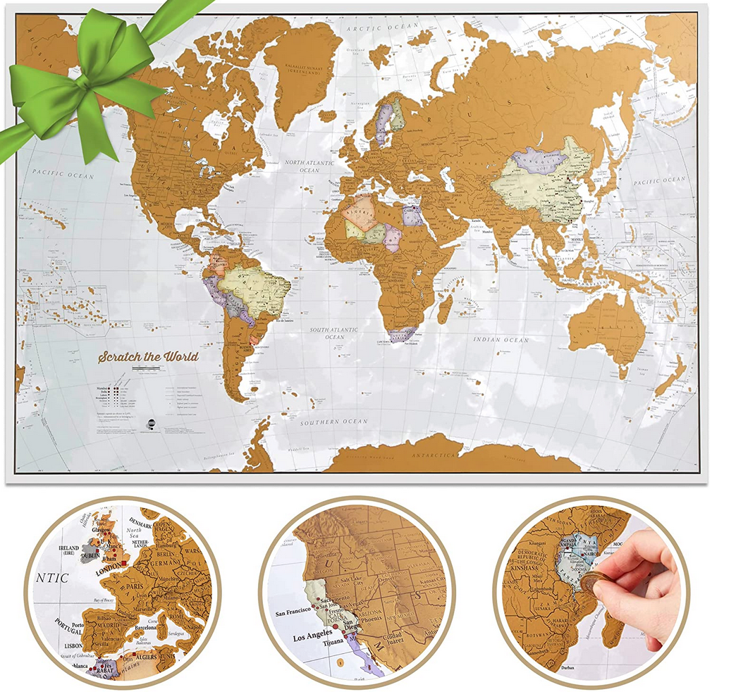 Scratch The World Travel Map Scratch Off World Map Poster X Large 23 X 33 EBay