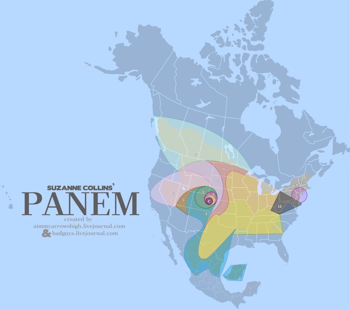 See An Imagined Map Of Panem From The Hunger Games 