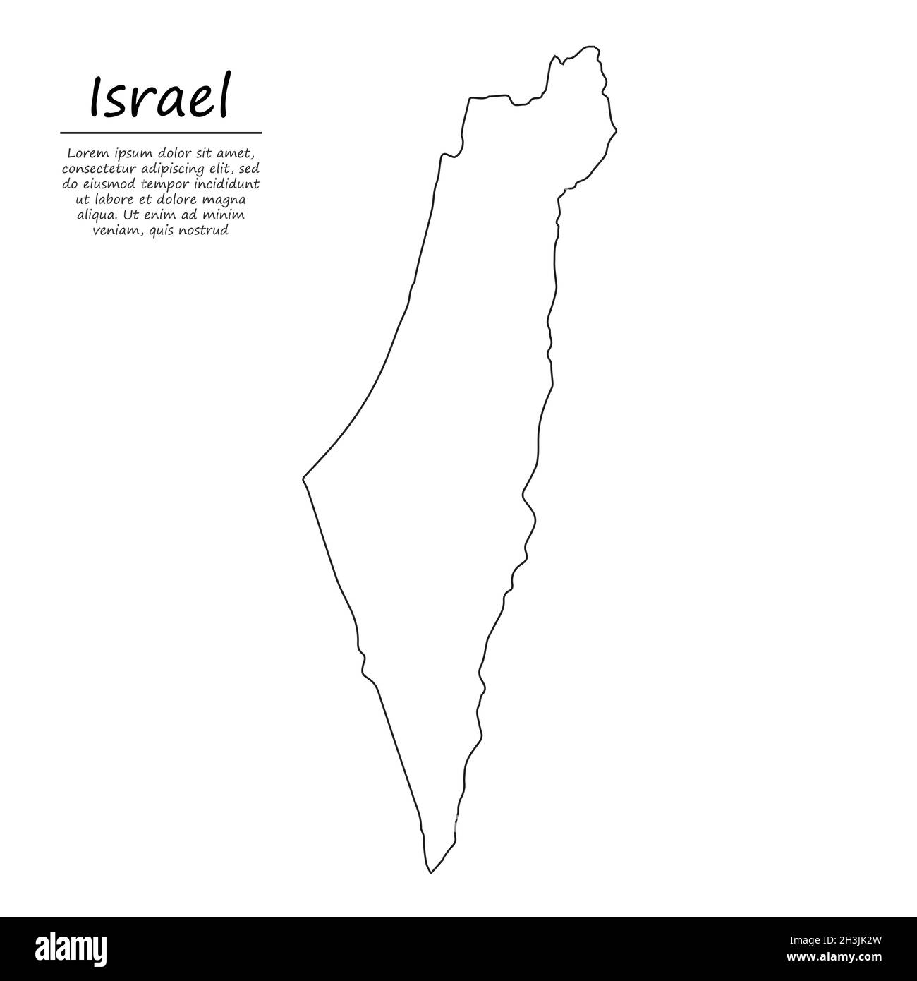 blank israel map