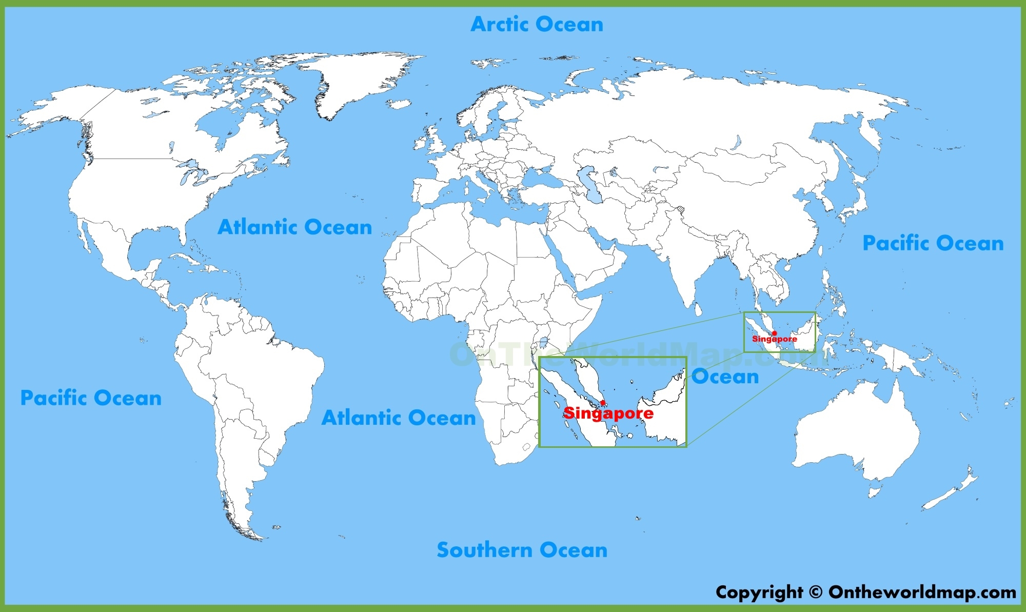 Singapore Location On The World Map Ontheworldmap