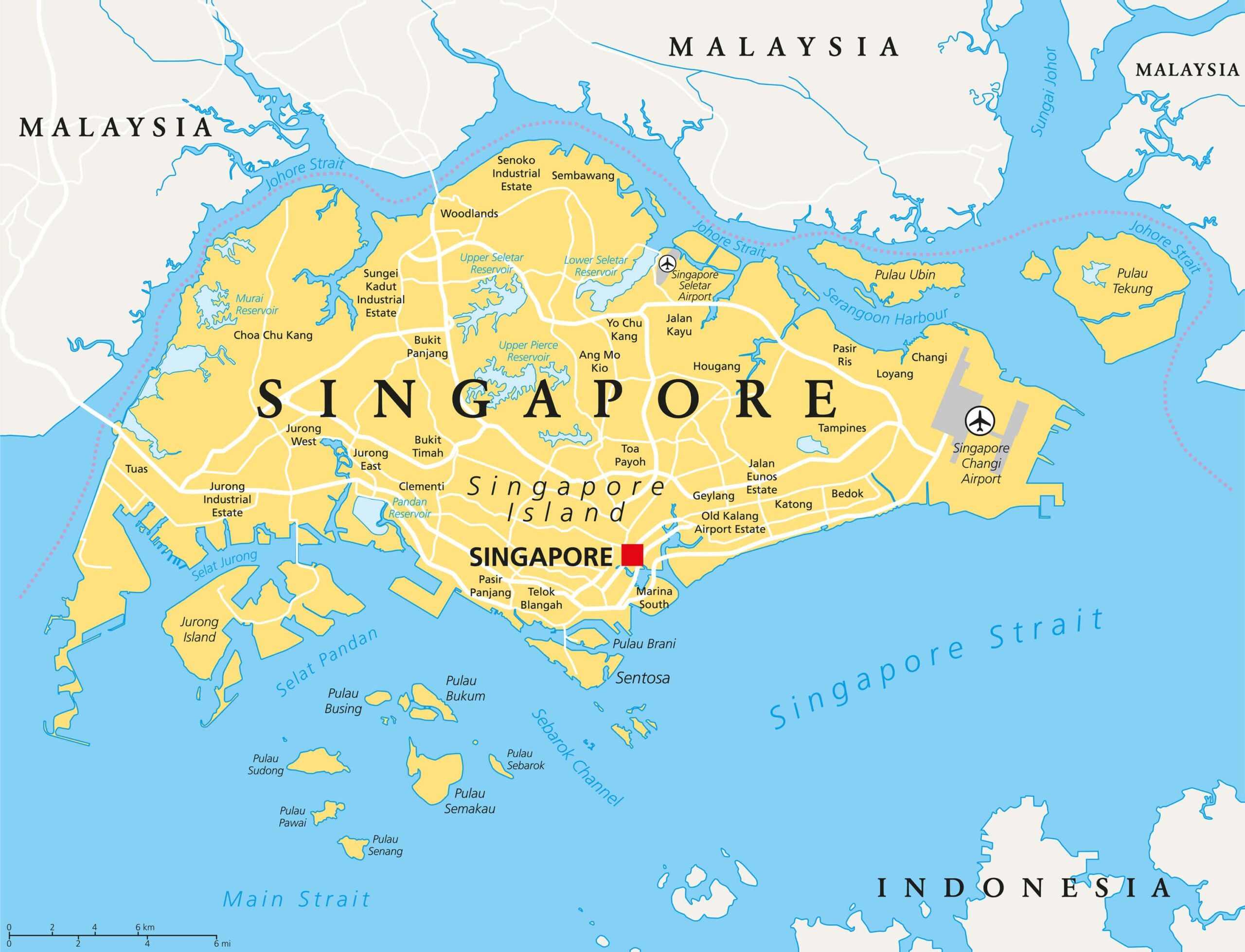 singapore in world map