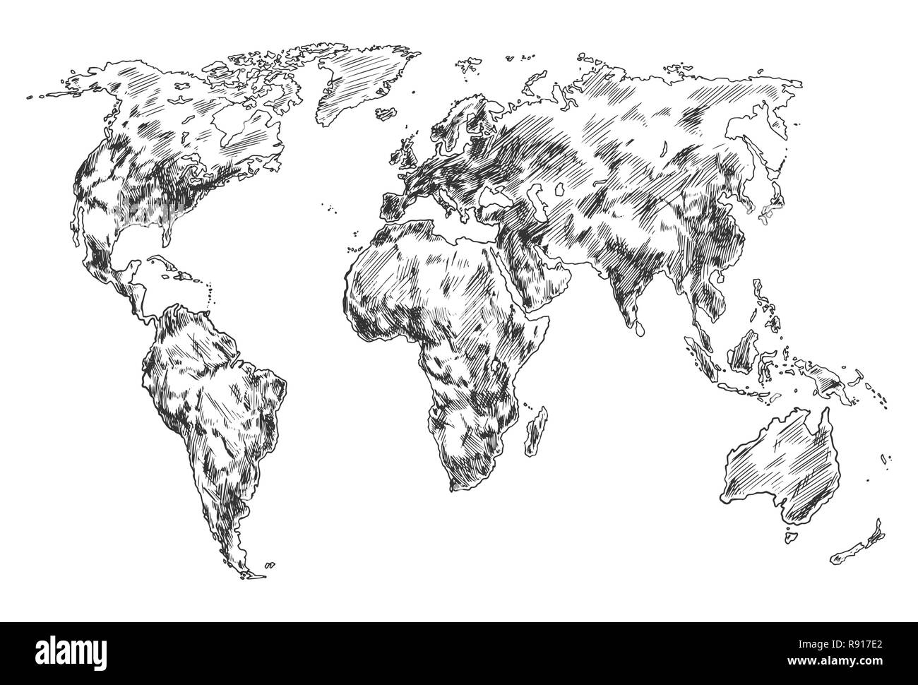 map world drawing